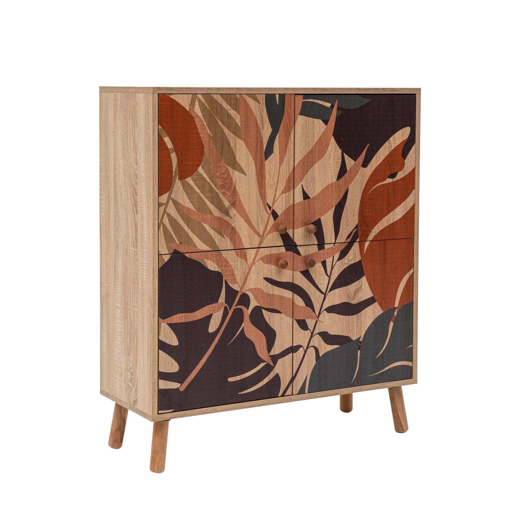 Conjunto elegante de móveis para corredor, 100% revestido em melamina, pernas de madeira, sapateira e banco de veludo, cores Sonomo e pedra | Perfeito para organização de entrada