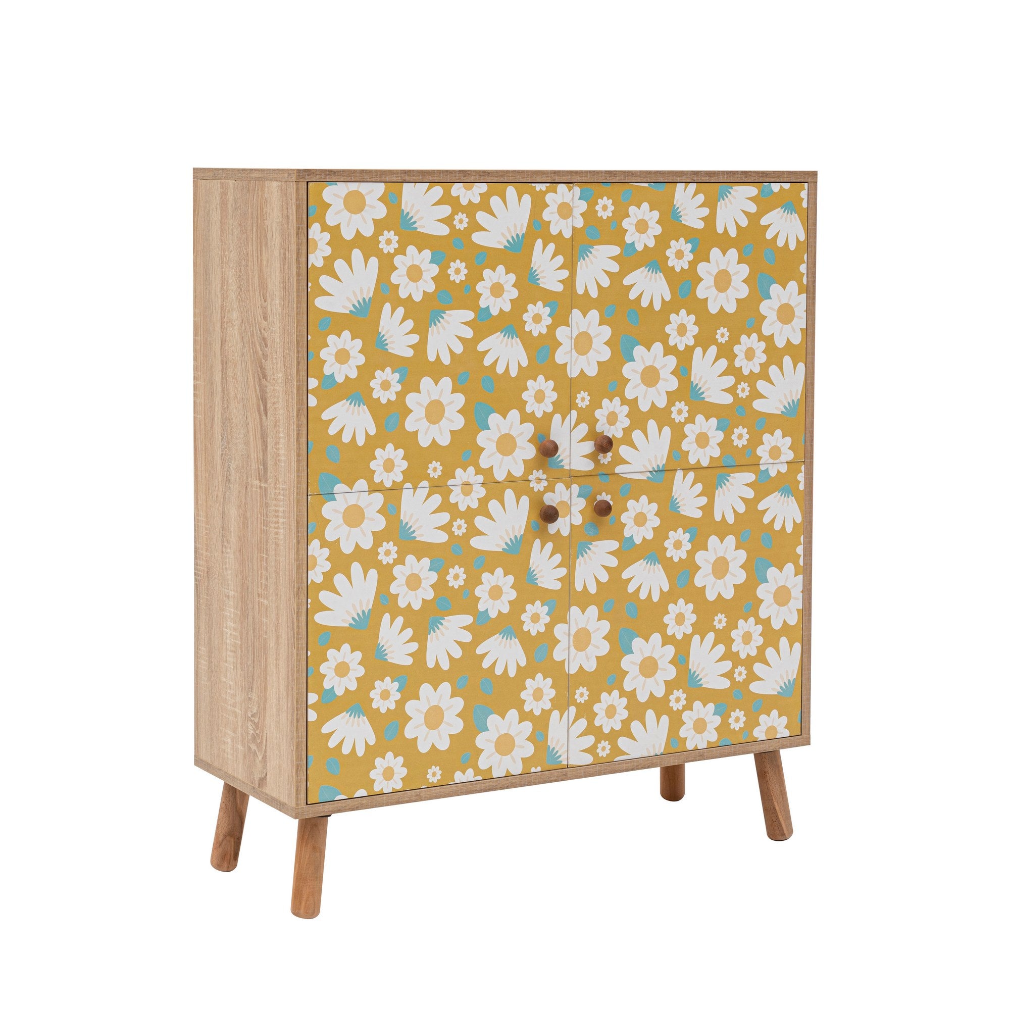 Conjunto elegante de móveis para corredor, 100% revestido em melamina, pernas de madeira, sapateira e banco de veludo, cores Sonomo e pedra | Perfeito para organização de entrada