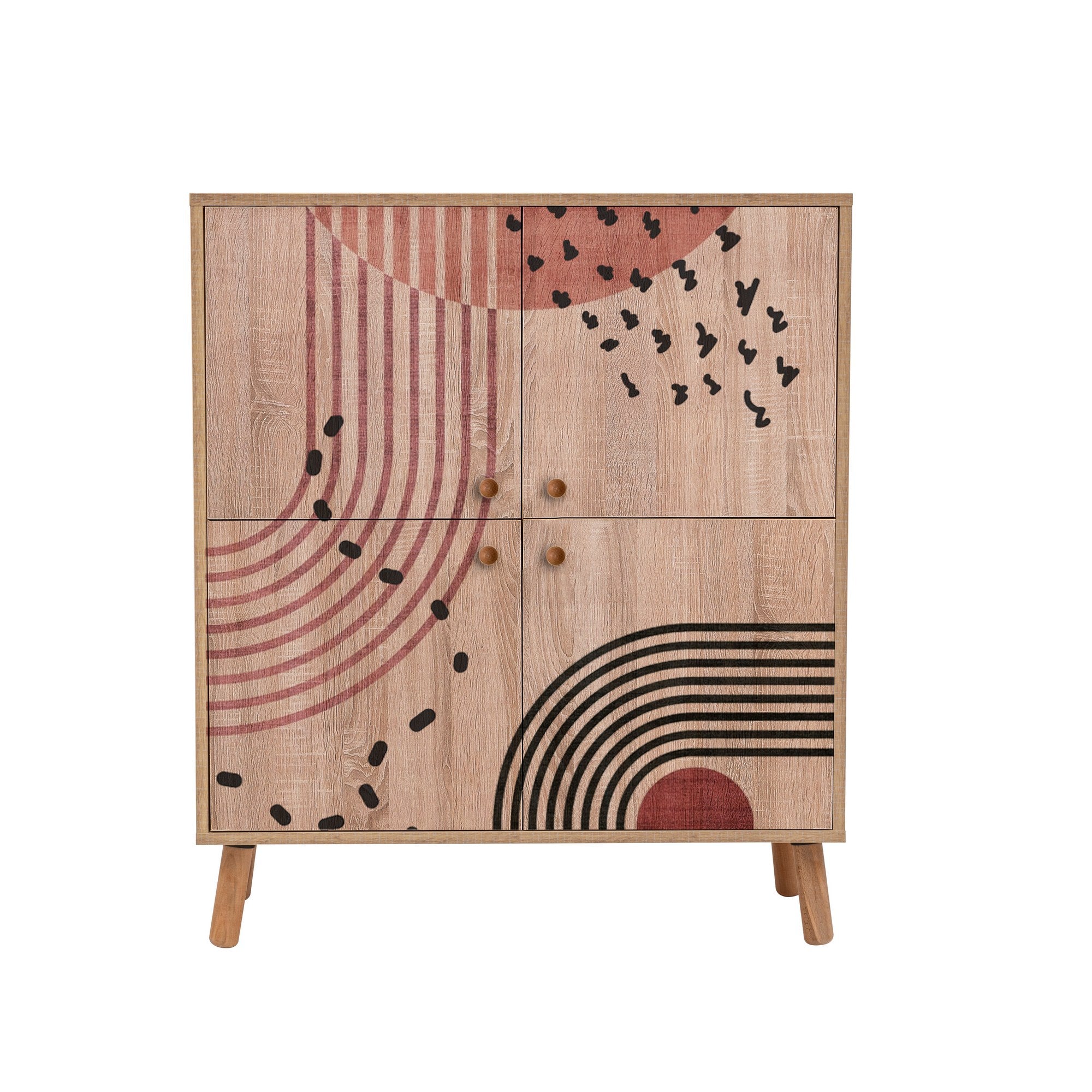 Conjunto elegante de móveis para corredor, 100% revestido em melamina, pernas de madeira, sapateira e banco de veludo, cores Sonomo e pedra | Perfeito para organização de entrada