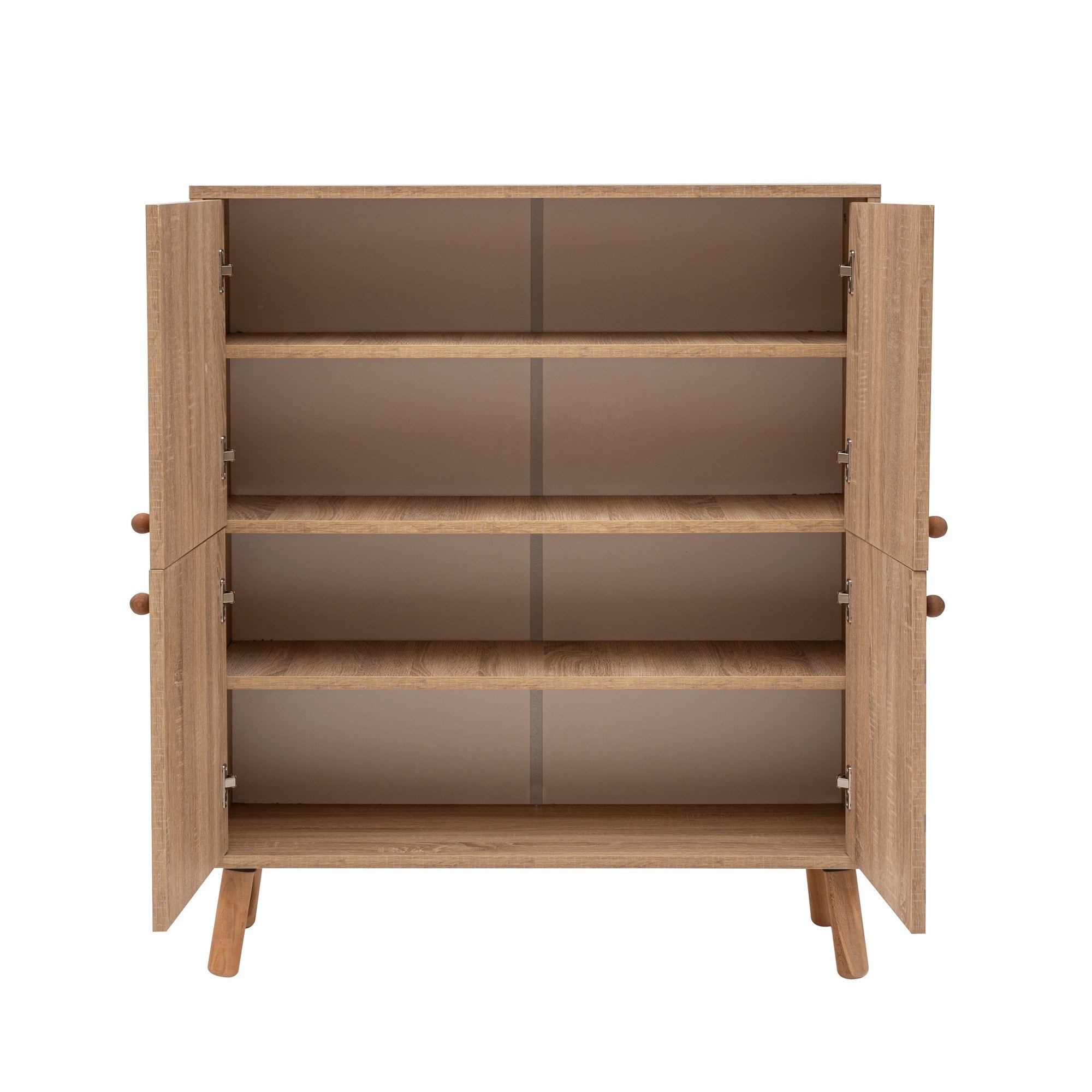 Conjunto de móveis elegantes para corredor, 100% aglomerado revestido em melamina, pernas de madeira, sapateira e banco, Sonomo e verde, perfeito para decoração de entrada