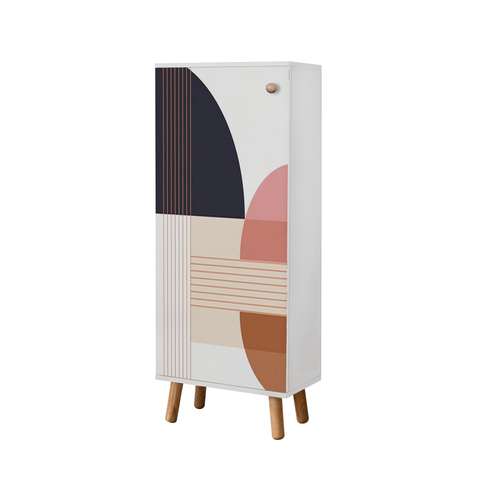 Conjunto de móveis elegantes para corredor, painel de partículas 100% revestido em melamina, pernas de madeira, banco de veludo, branco e pedra, sapateira: 50x135x38 cm, banco: 105x50x40 cm.