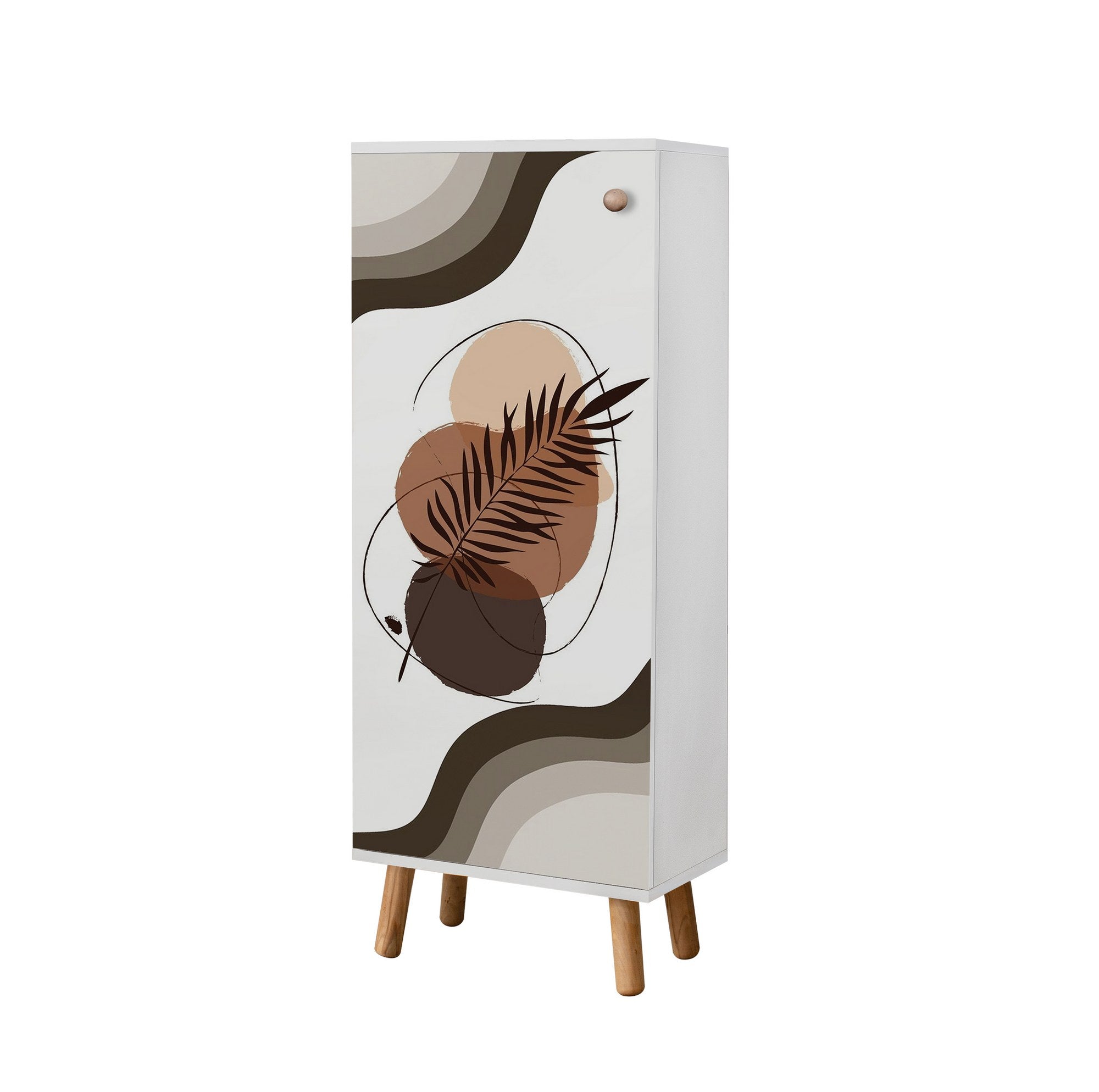 Conjunto de móveis elegantes para corredor, painel de partículas 100% revestido em melamina, pernas de madeira, banco de veludo, branco e pedra, sapateira: 50x135x38 cm, banco: 105x50x40 cm.
