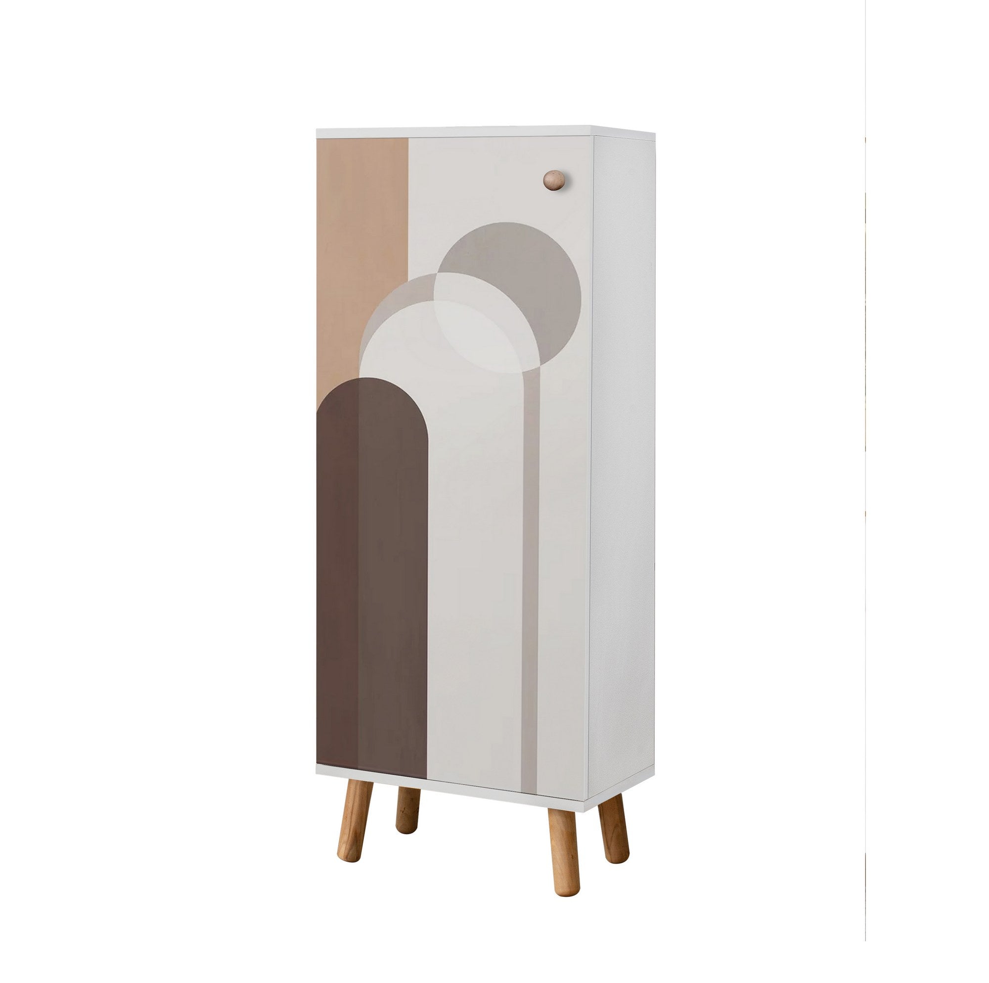 Conjunto de móveis elegantes para corredor, painel de partículas 100% revestido em melamina, pernas de madeira, banco de veludo, branco e pedra, sapateira: 50x135x38 cm, banco: 105x50x40 cm.