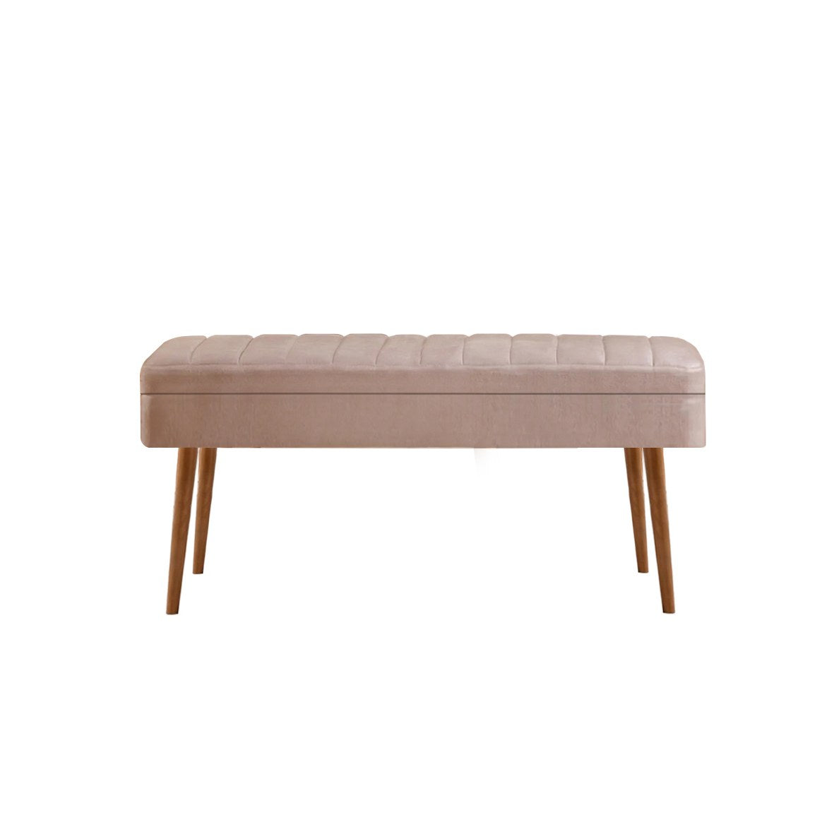 Conjunto elegante de móveis para corredor, 100% aglomerado revestido em melamina, pernas de madeira, banco e sapateira de veludo, cores Sonomo e pedra | Perfeito para entradas