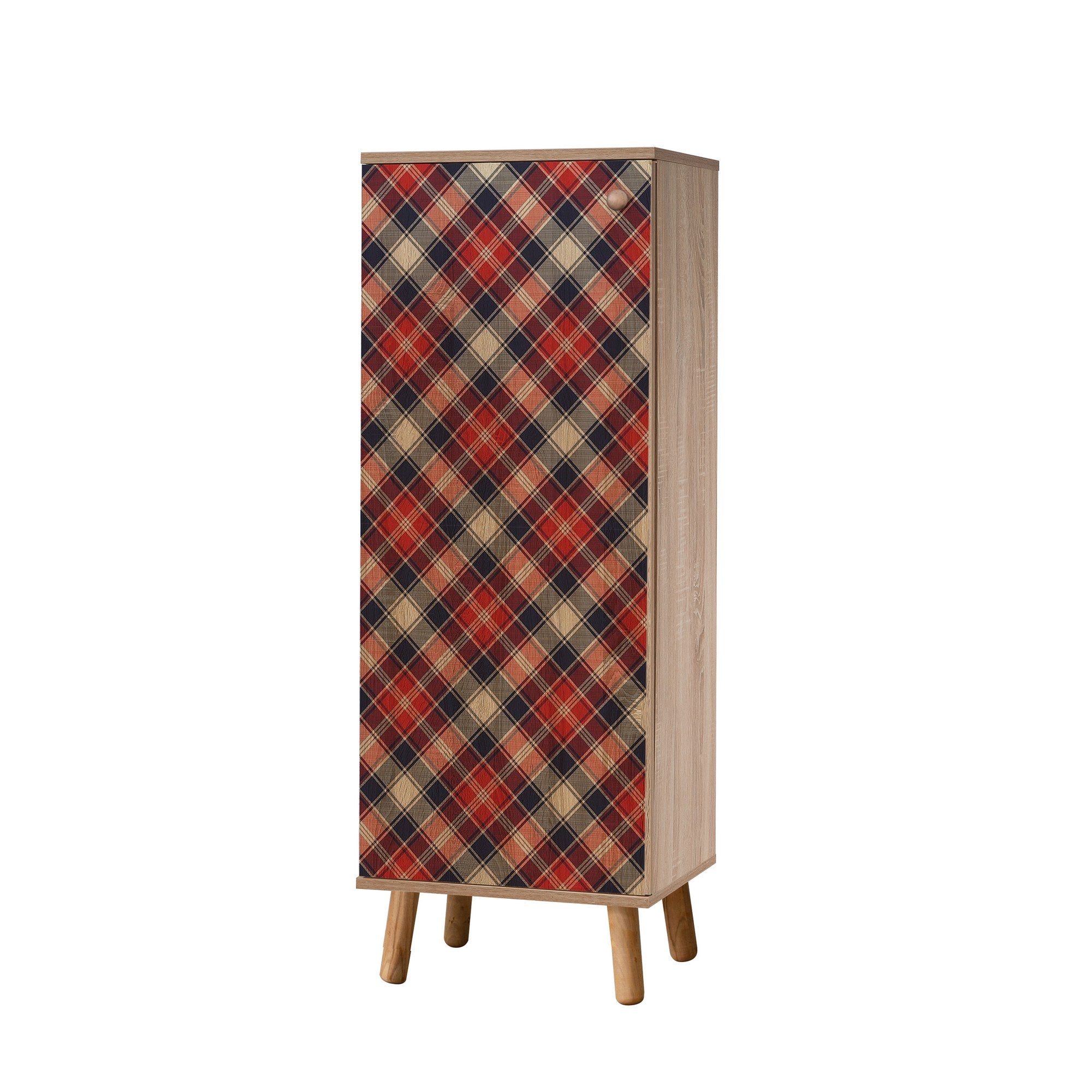 Conjunto de móveis elegantes para corredor, 100% revestido em melamina, pernas de madeira, sapateira (50x135x38 cm) e banco (105x50x40 cm), azul escuro e Sonamo, elegante e funcional