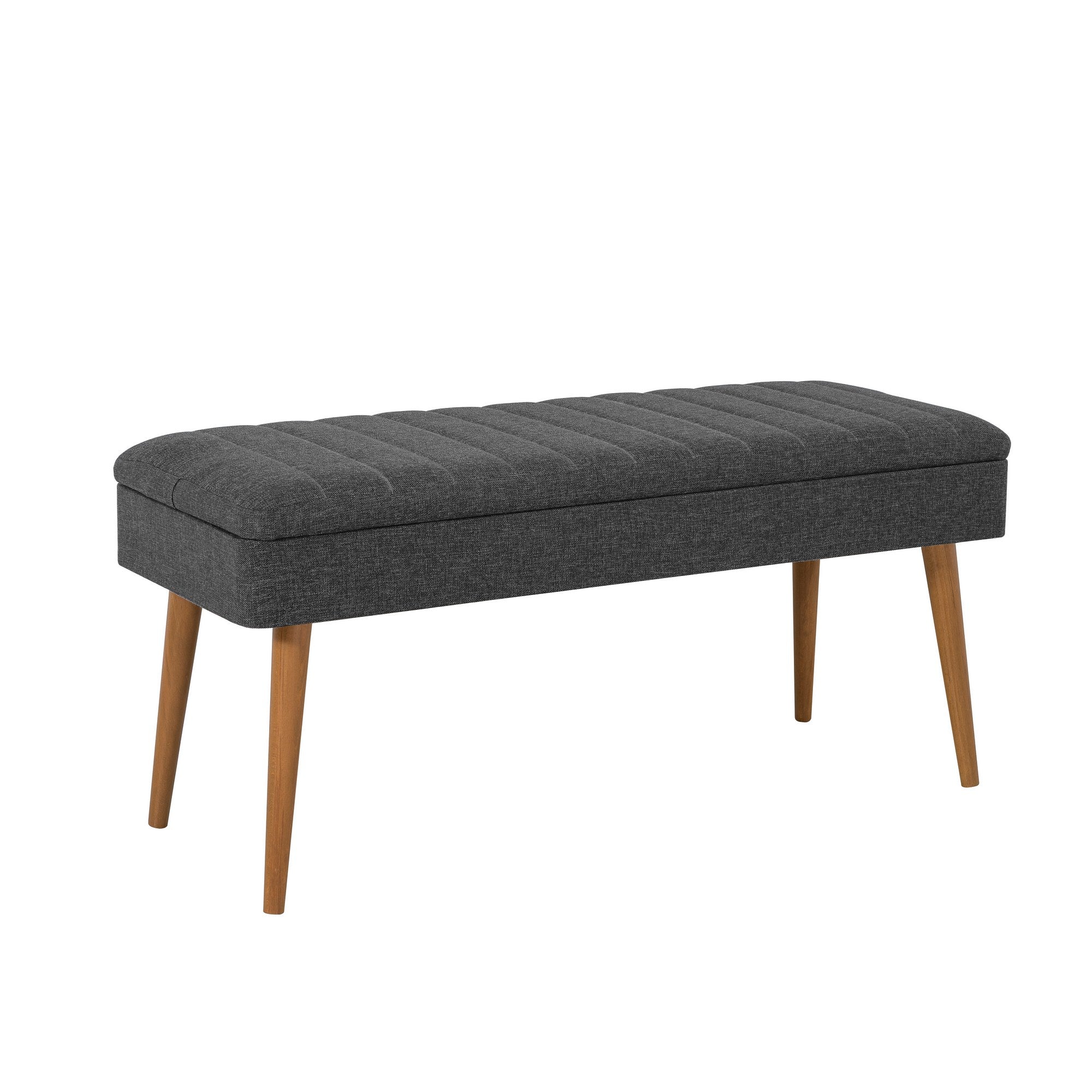 Conjunto de móveis elegantes para corredor, 100% aglomerado revestido em melamina, pernas de madeira, sapateira e banco, Sonomo/Antracite, perfeito para entrada