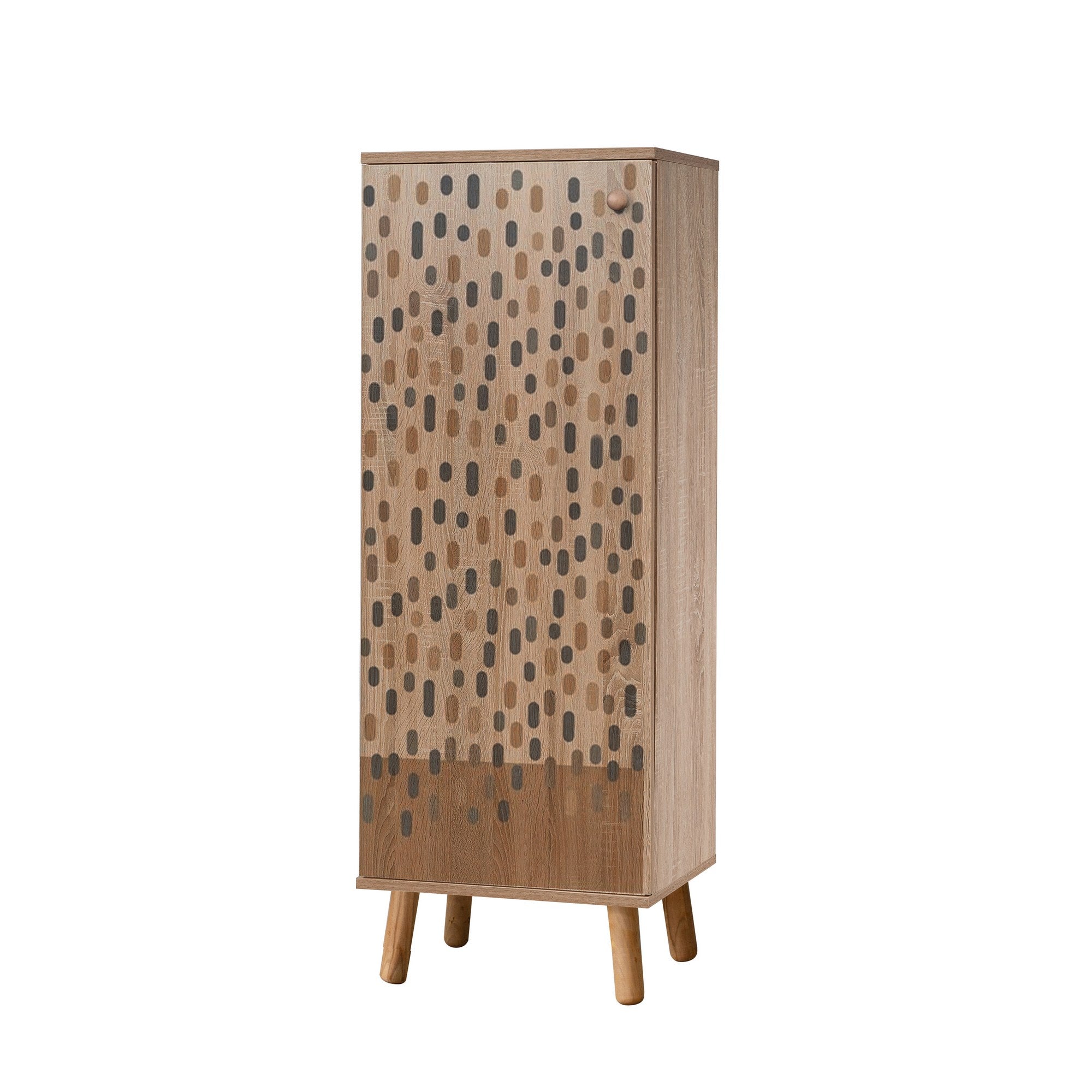 Conjunto elegante de móveis para corredor, 100% aglomerado revestido em melamina, pernas de madeira, banco e sapateira de veludo, cores Sonomo e pedra | Perfeito para entradas
