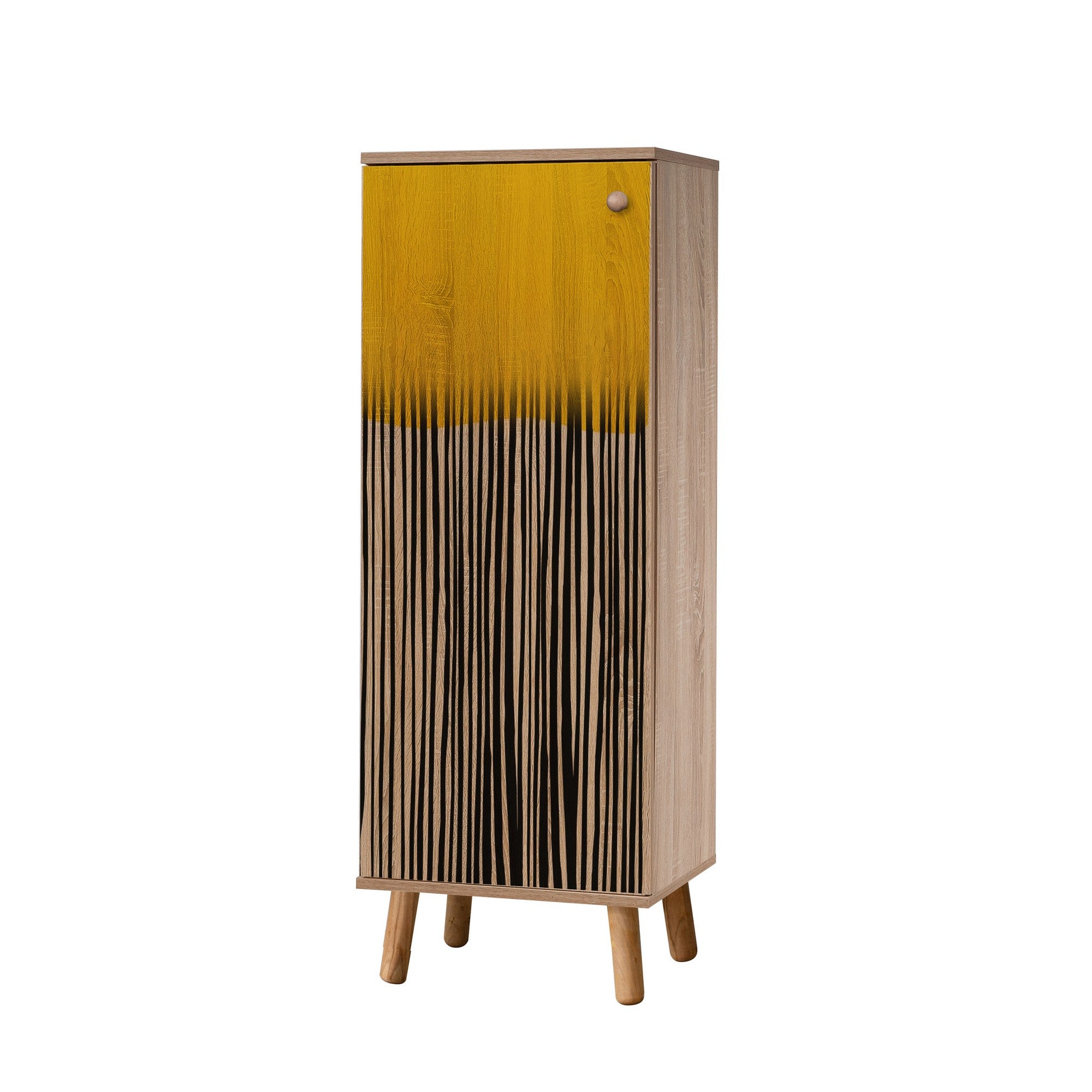Conjunto de móveis elegantes para corredor, 100% aglomerado revestido em melamina, pernas de madeira, sapateira e banco, Sonomo/Antracite, perfeito para entrada