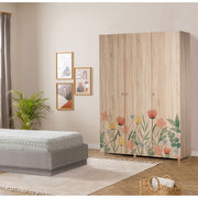 Guarda-roupa elegante – 135 x 192 x 52 cm – Sonomo – Aglomerado