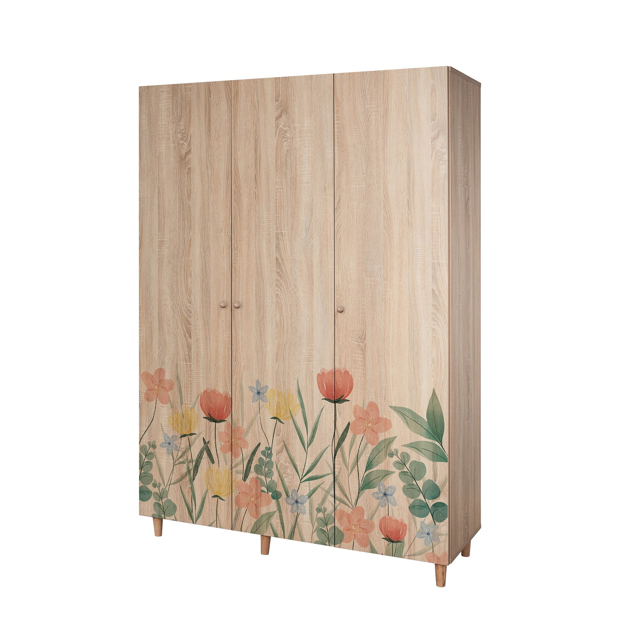 Guarda-roupa elegante – 135 x 192 x 52 cm – Sonomo – Aglomerado