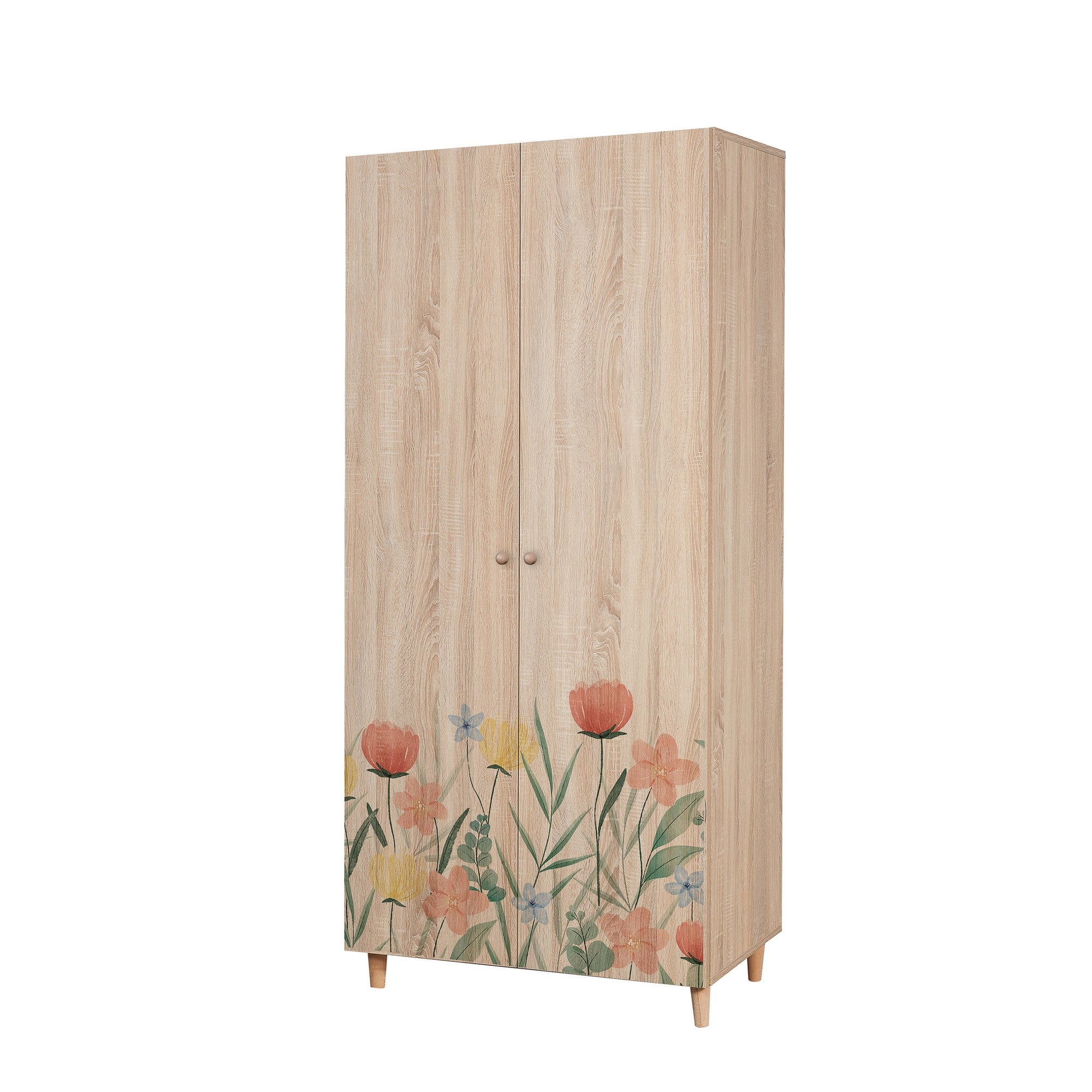 Guarda-roupa elegante – 90x192x52 cm – Sonomo – Aglomerado 100% revestido em melamina