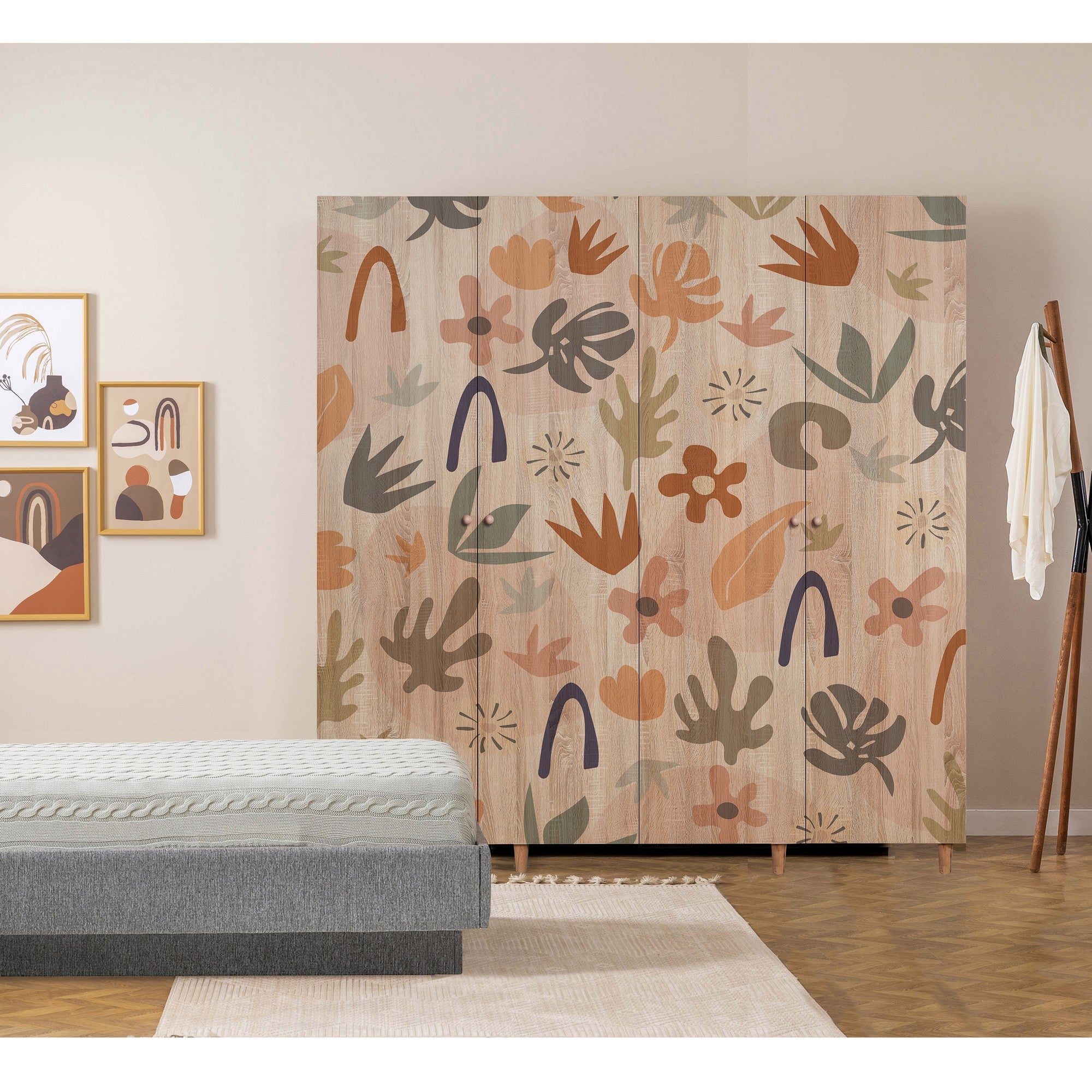 Guarda-roupa – 180 x 192 x 52 cm – Cor Sonomo – Aglomerado