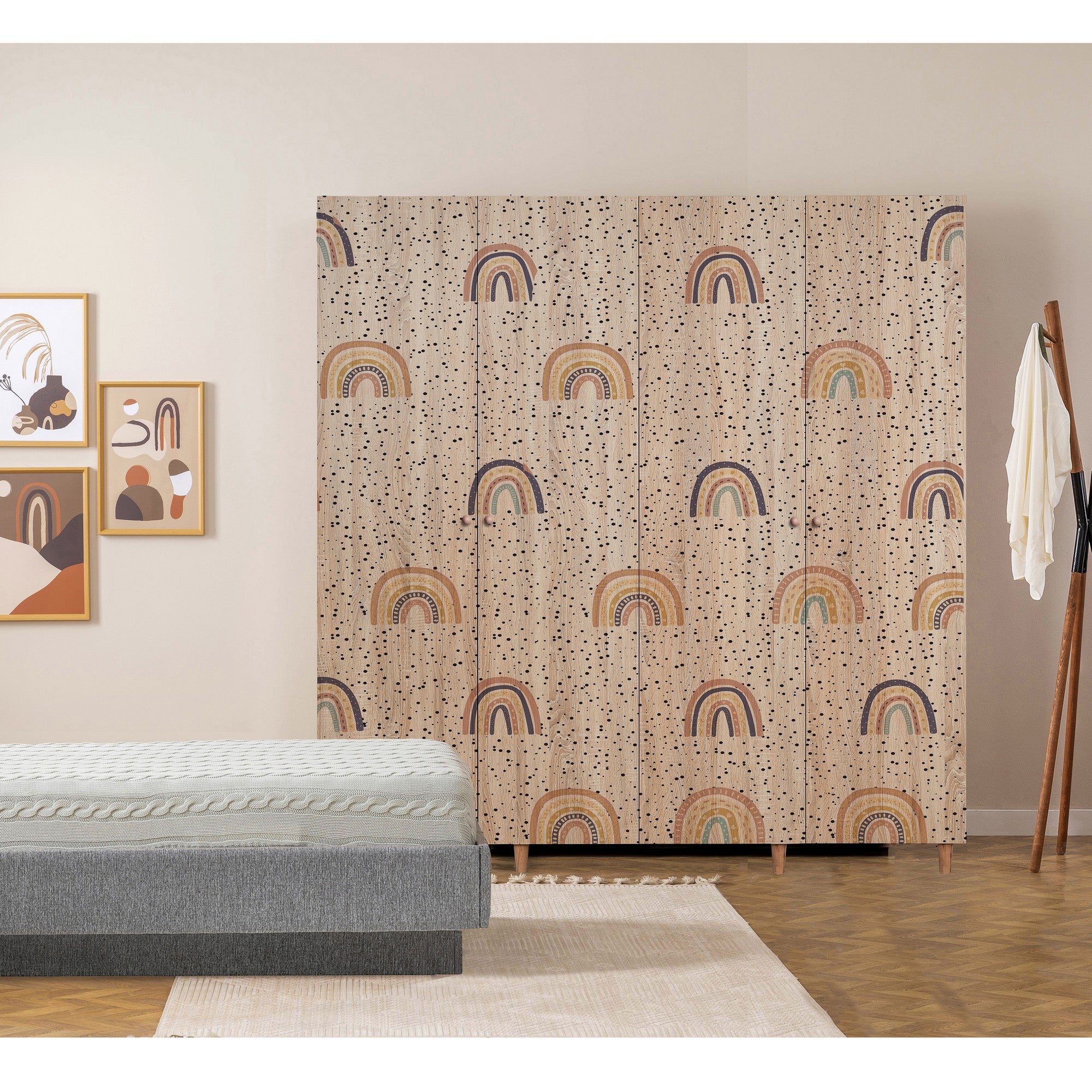 Guarda-roupa – 180 x 192 x 52 cm – Cor Sonomo – Aglomerado