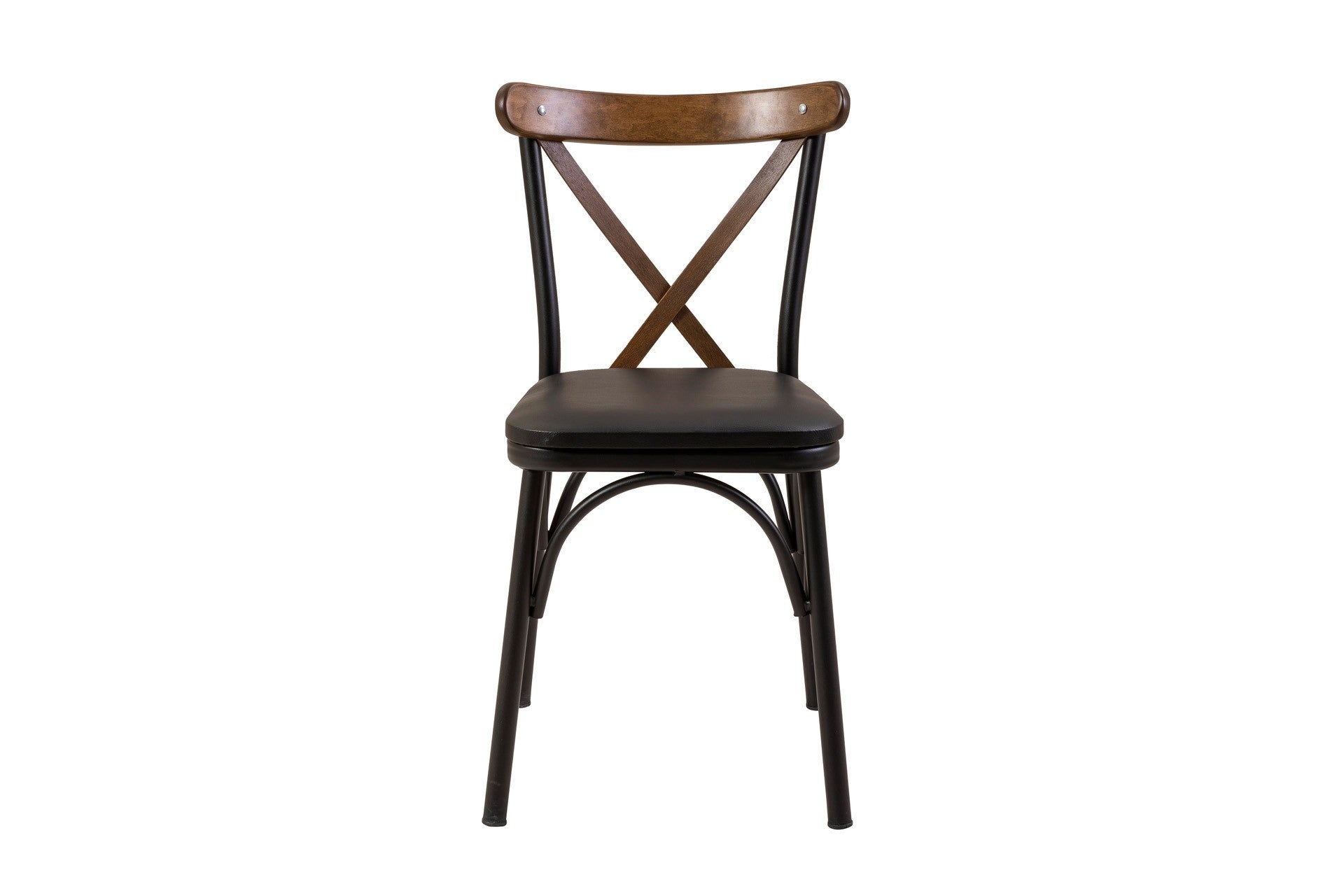 Conjunto de mesa de jantar extensível e cadeiras (5 peças), preto e nogueira, 100 cm | Painel de partículas 100% revestido em melamina, pernas de madeira de faia | Elegante e funcional para espaços de jantar modernos