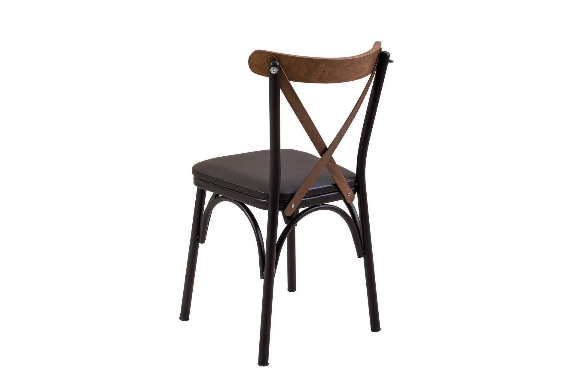 Conjunto de mesa de jantar extensível e cadeiras (5 peças), preto e nogueira, 100 cm | Painel de partículas 100% revestido em melamina, pernas de madeira de faia | Elegante e funcional para espaços de jantar modernos