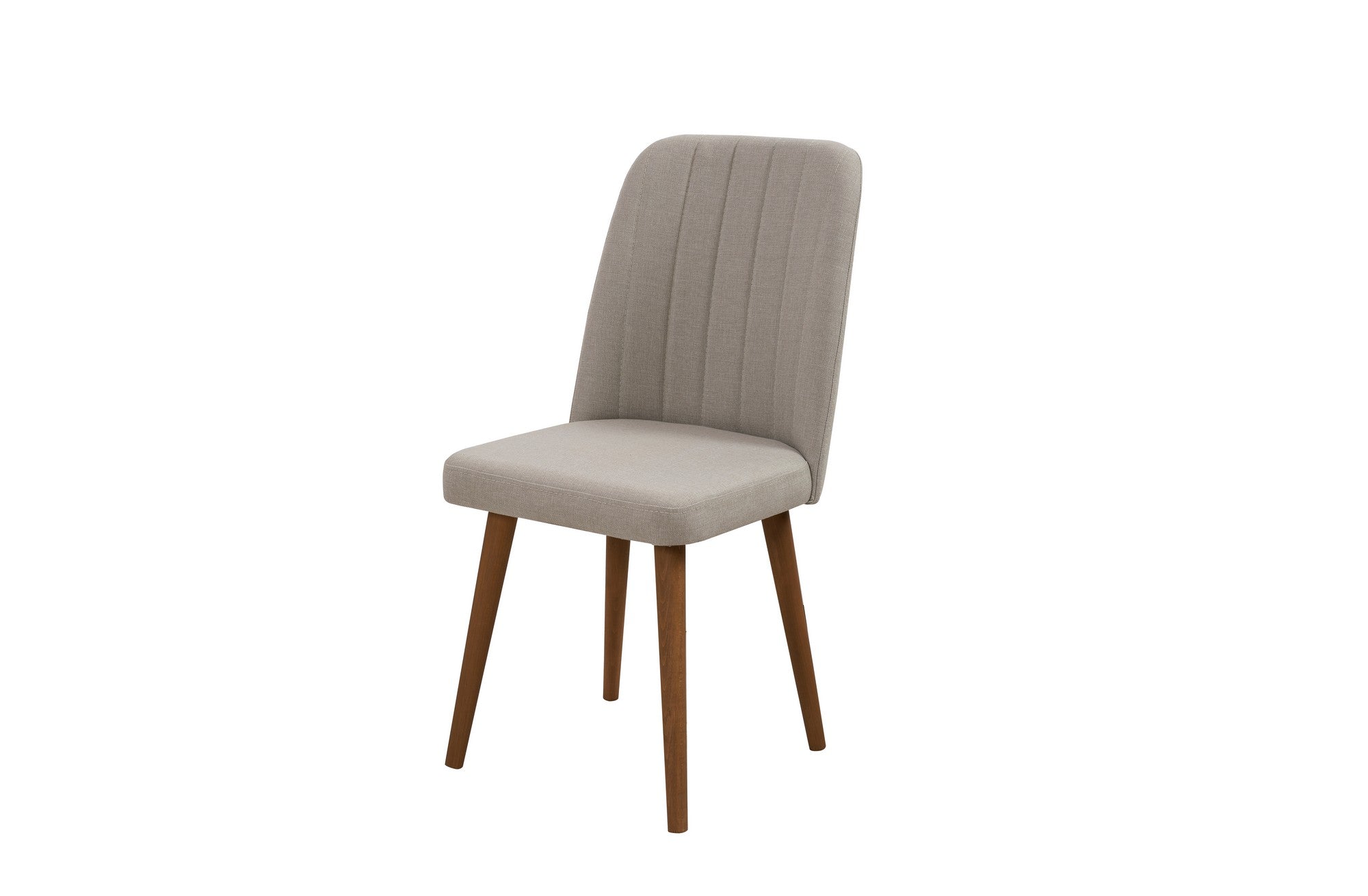 Conjunto de mesa de jantar extensível e cadeiras (5 peças), nogueira e creme, 100 cm (aberto: 139 cm) | 100% revestido em melamina, 18 mm de espessura | Elegante e funcional para refeições modernas