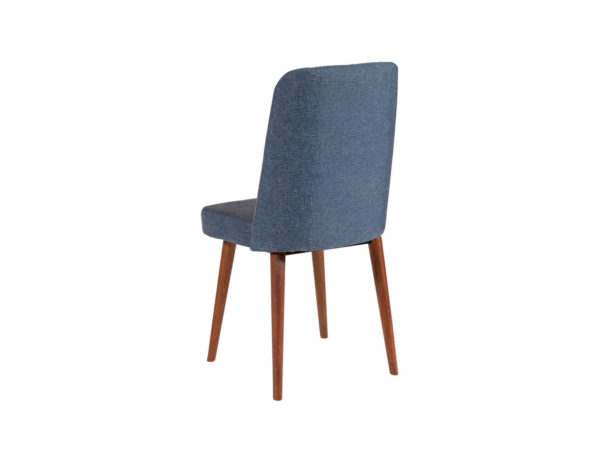 Conjunto de mesa de jantar extensível e cadeiras (5 peças), nogueira e azul-marinho, 100 cm (aberto: 139 cm) | 100% revestido em melamina, 18 mm de espessura | Elegante e funcional para refeições modernas