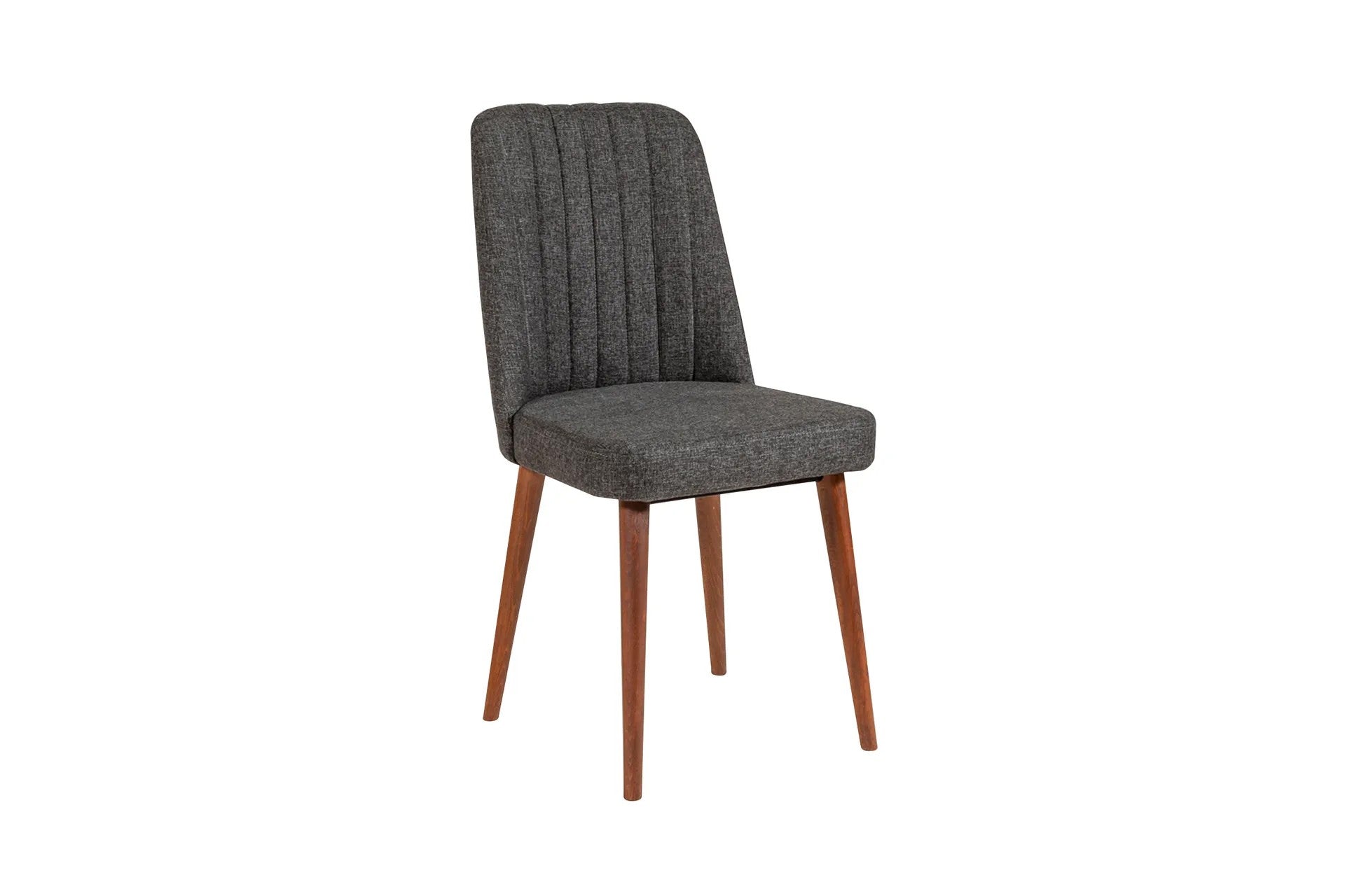 Conjunto de mesa de jantar extensível e cadeiras (5 peças), antracite e nogueira, 100 cm (aberto: 139 cm) | 100% revestido em melamina, 18 mm de espessura | Elegante e funcional para espaços de jantar modernos