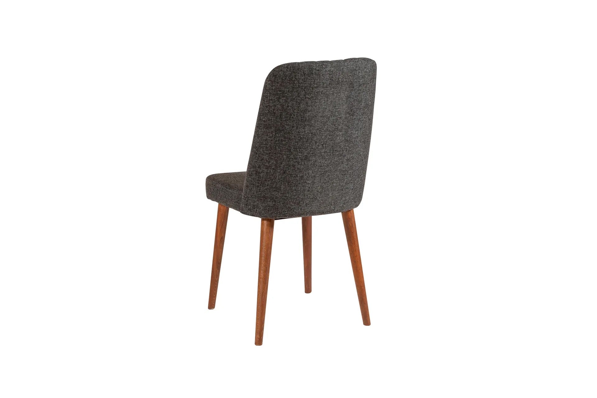 Conjunto de mesa de jantar extensível e cadeiras (5 peças), antracite e nogueira, 100 cm (aberto: 139 cm) | 100% revestido em melamina, 18 mm de espessura | Elegante e funcional para espaços de jantar modernos