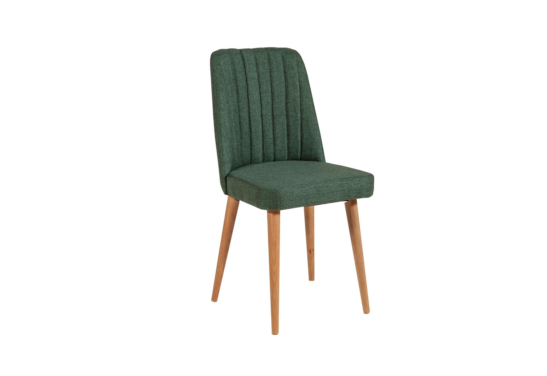 Conjunto de mesa de jantar extensível e cadeiras (5 peças), pinho atlântico e verde, 100 cm (aberto: 139 cm) | 100% revestido em melamina, 18 mm de espessura | Elegante e funcional para salas de jantar modernas