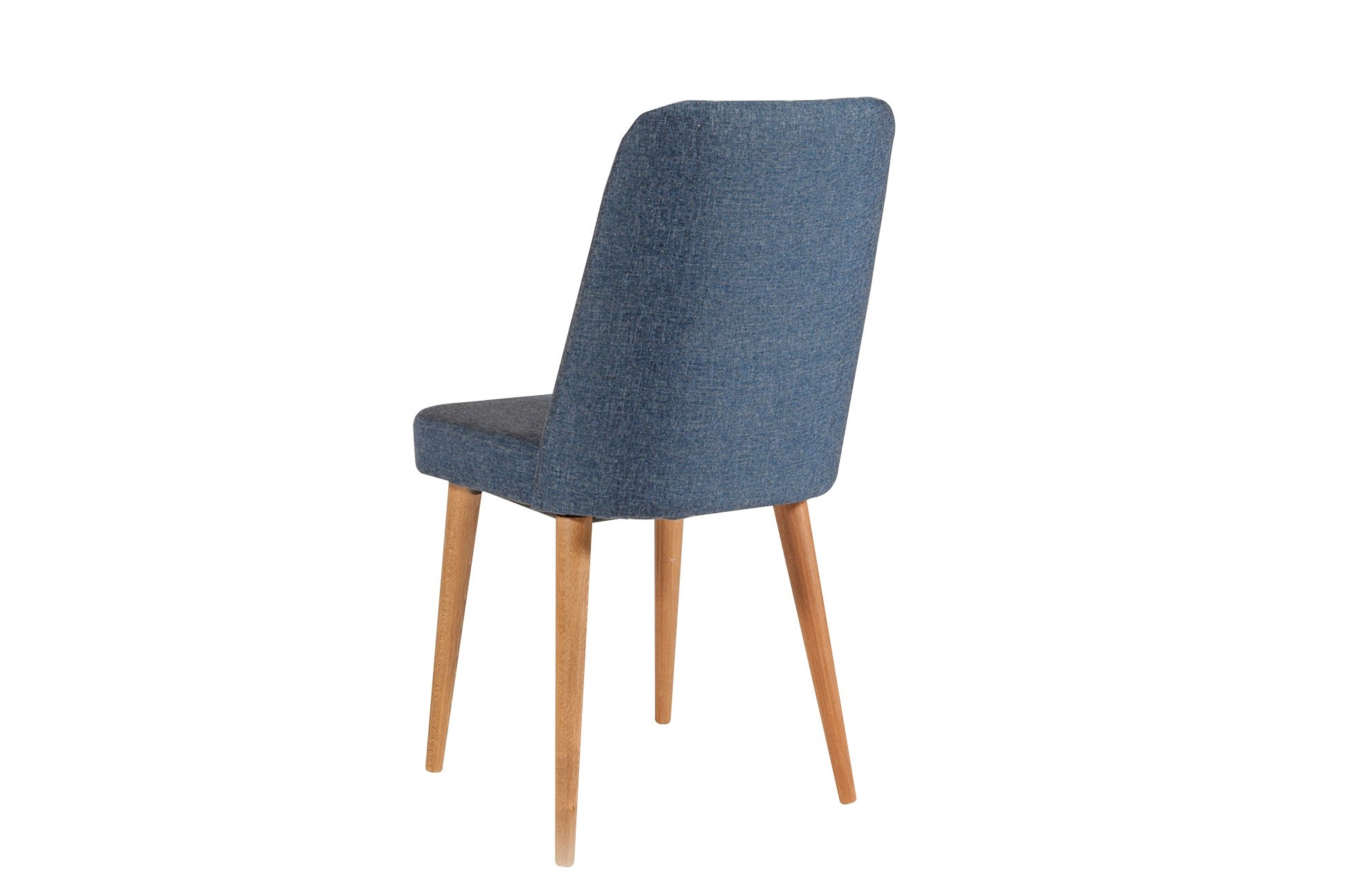 Conjunto de mesa de jantar extensível e cadeiras (5 peças), pinho atlântico e azul-marinho, 100 cm (aberto: 139 cm) | 100% revestido em melamina, pernas de madeira | Elegante e funcional