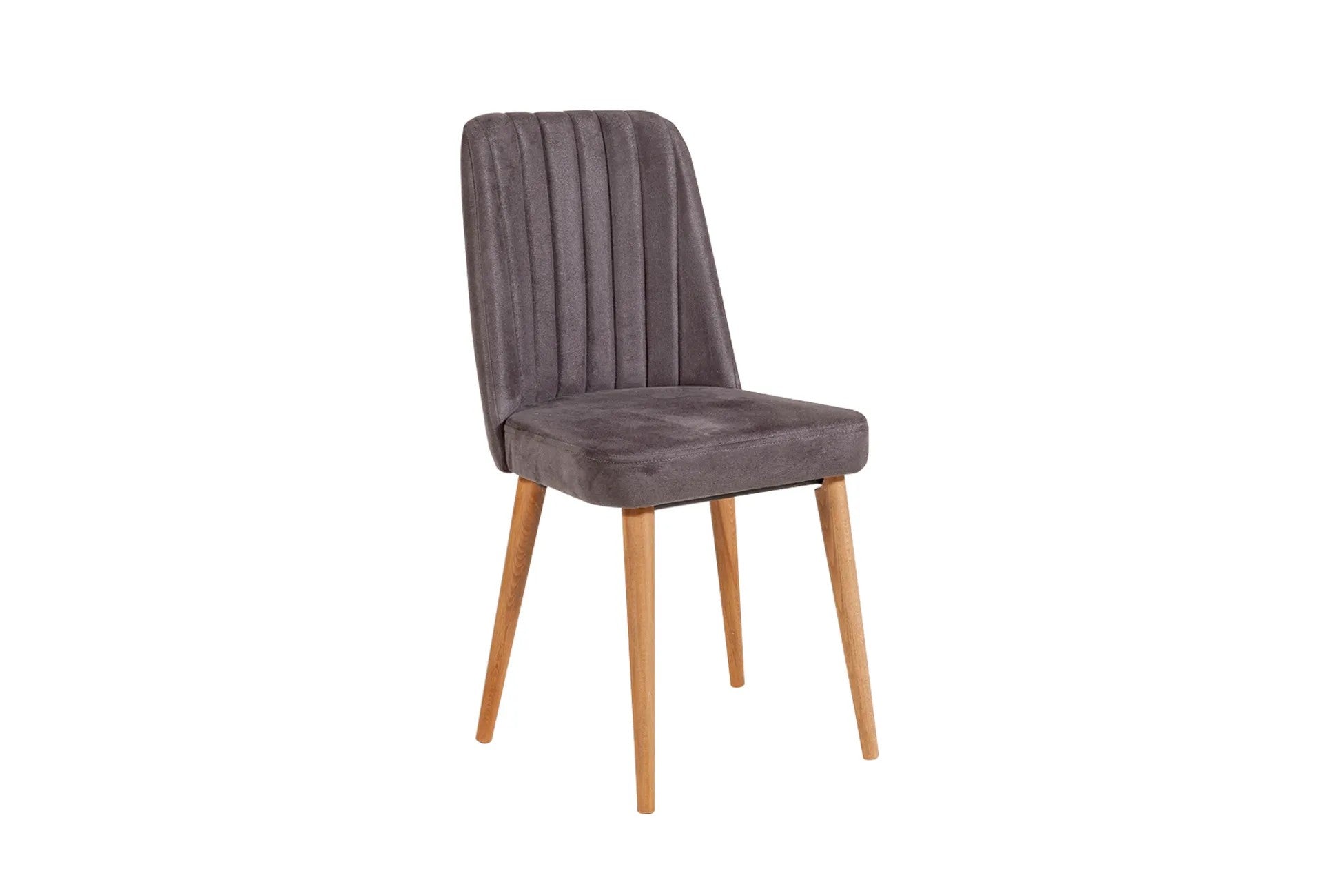Conjunto de mesa de jantar extensível e cadeiras (5 peças), pinho do Atlântico e antracite, 100 cm (abertura 139 cm) | 100% revestido em melamina, 18 mm de espessura | Elegante e funcional para espaços de jantar modernos