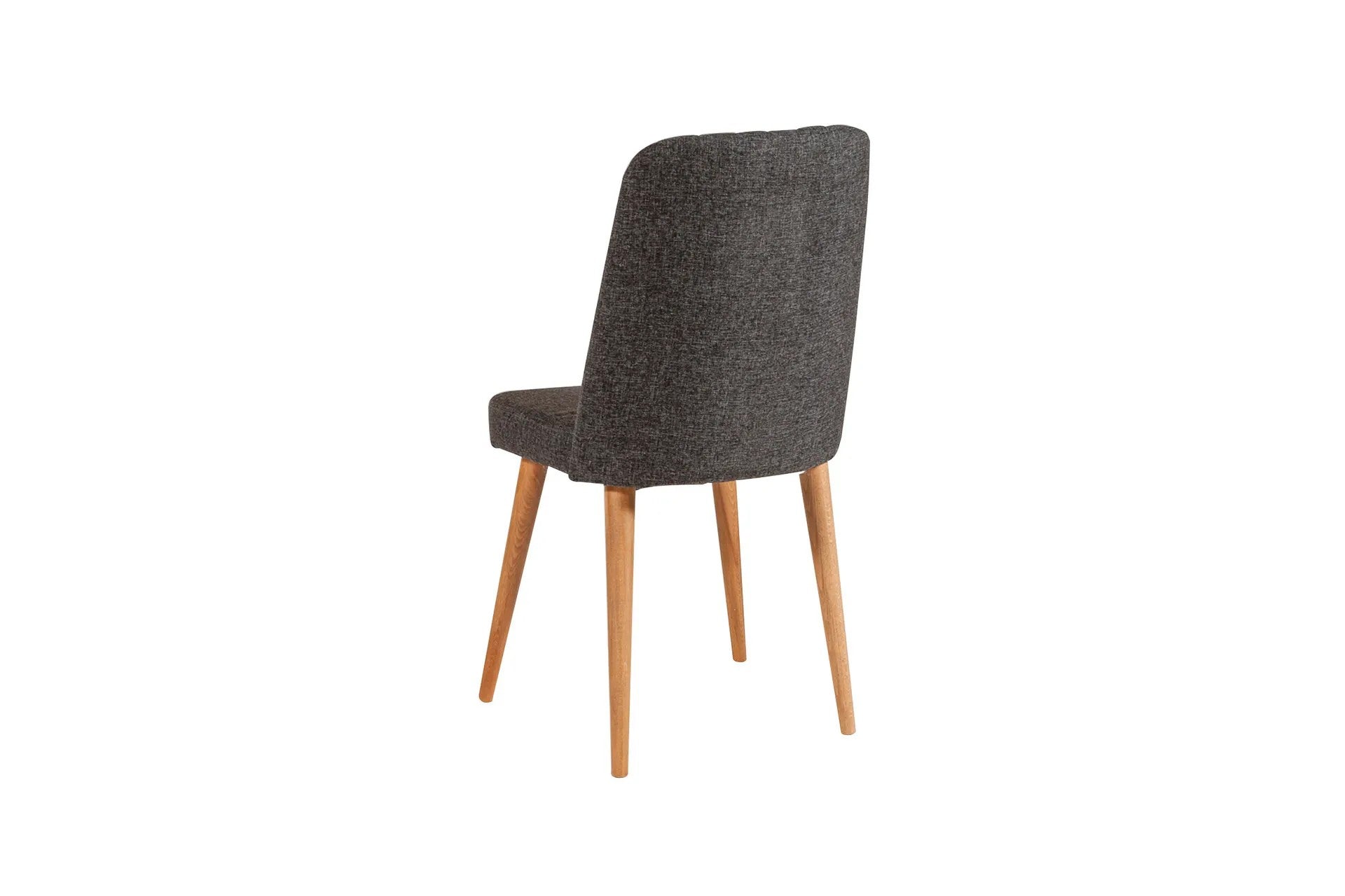 Conjunto de mesa de jantar extensível e cadeiras (5 peças), pinho do Atlântico e antracite, 100 cm (abertura 139 cm) | 100% revestido em melamina, 18 mm de espessura | Elegante e funcional para espaços de jantar modernos