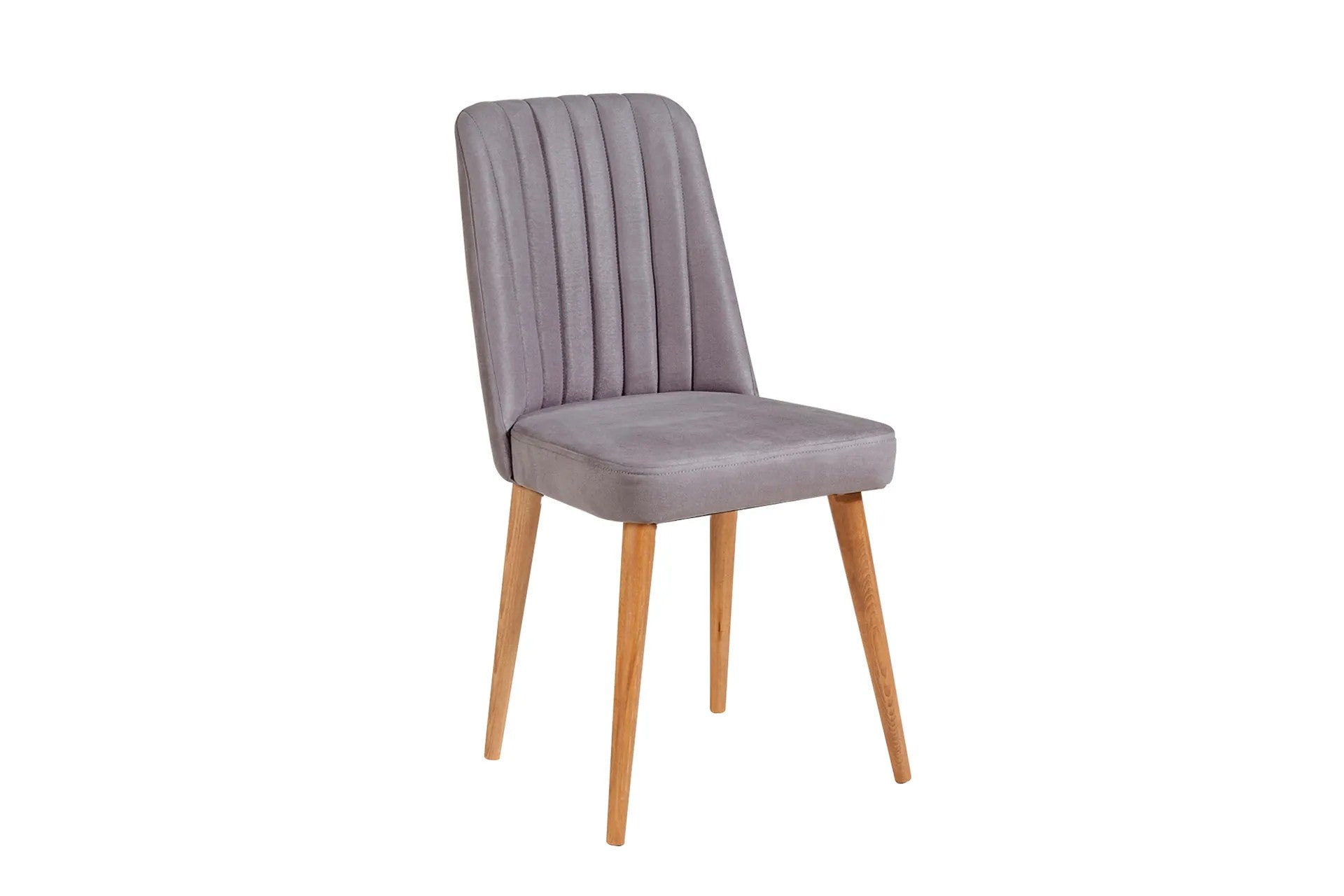 Conjunto de mesa de jantar extensível e cadeiras (5 peças), pinho atlântico e cinza, 100 cm (abertura 139 cm) | 100% revestido em melamina, 18 mm de espessura | Elegante e funcional para salas de jantar modernas