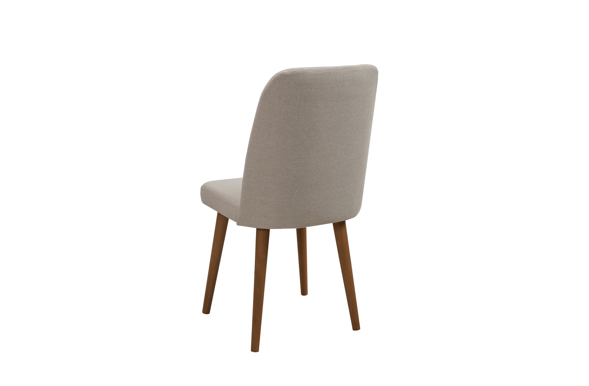 Conjunto de mesa de jantar extensível e cadeiras (3 peças), branco e creme, 100 cm | 100% revestido em melamina, 18 mm de espessura | Pernas de madeira elegantes, perfeitas para salas de jantar modernas