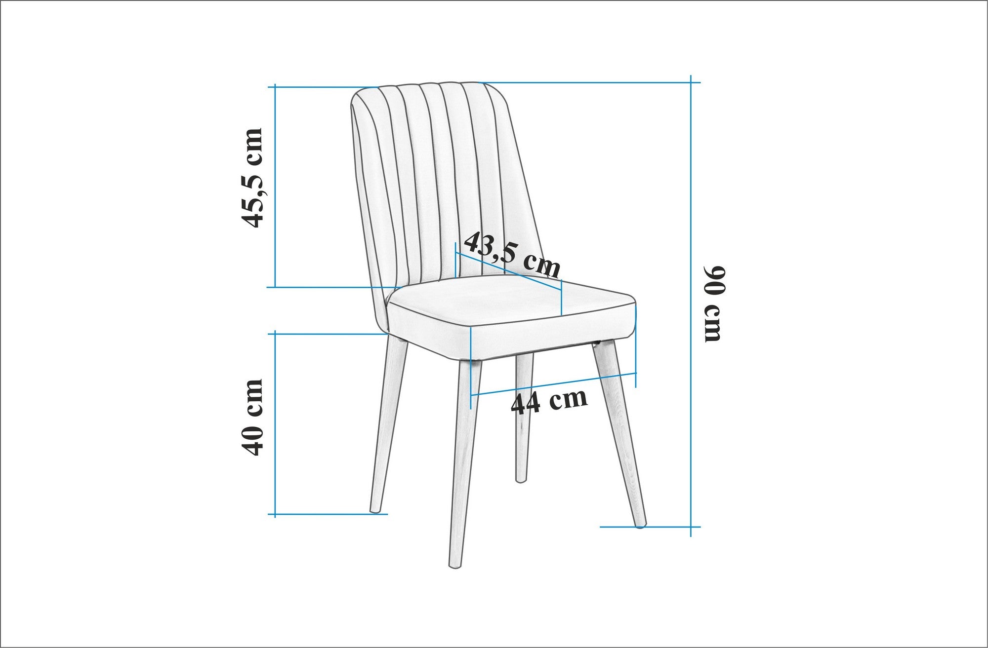 Conjunto de mesa de jantar extensível e cadeiras (6 peças), pinho atlântico e pedra, 130-165 cm | 100% revestido em melamina, tecido de linho, pernas de madeira de carpa | Elegante e funcional