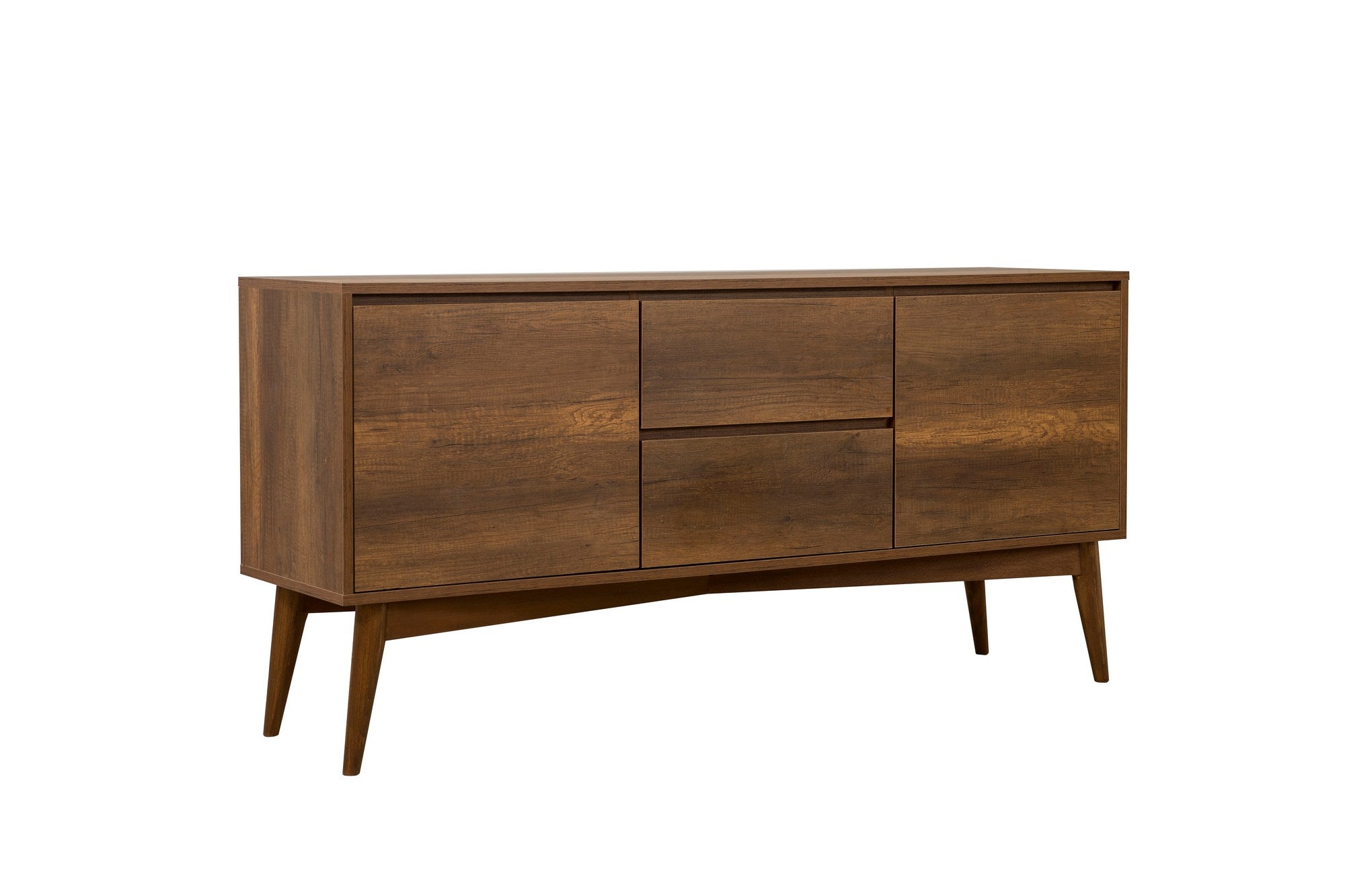 Conjunto de mesa de jantar extensível, cadeiras e Aparador (6 peças)-Vina-Nogueira
Azul Escuro