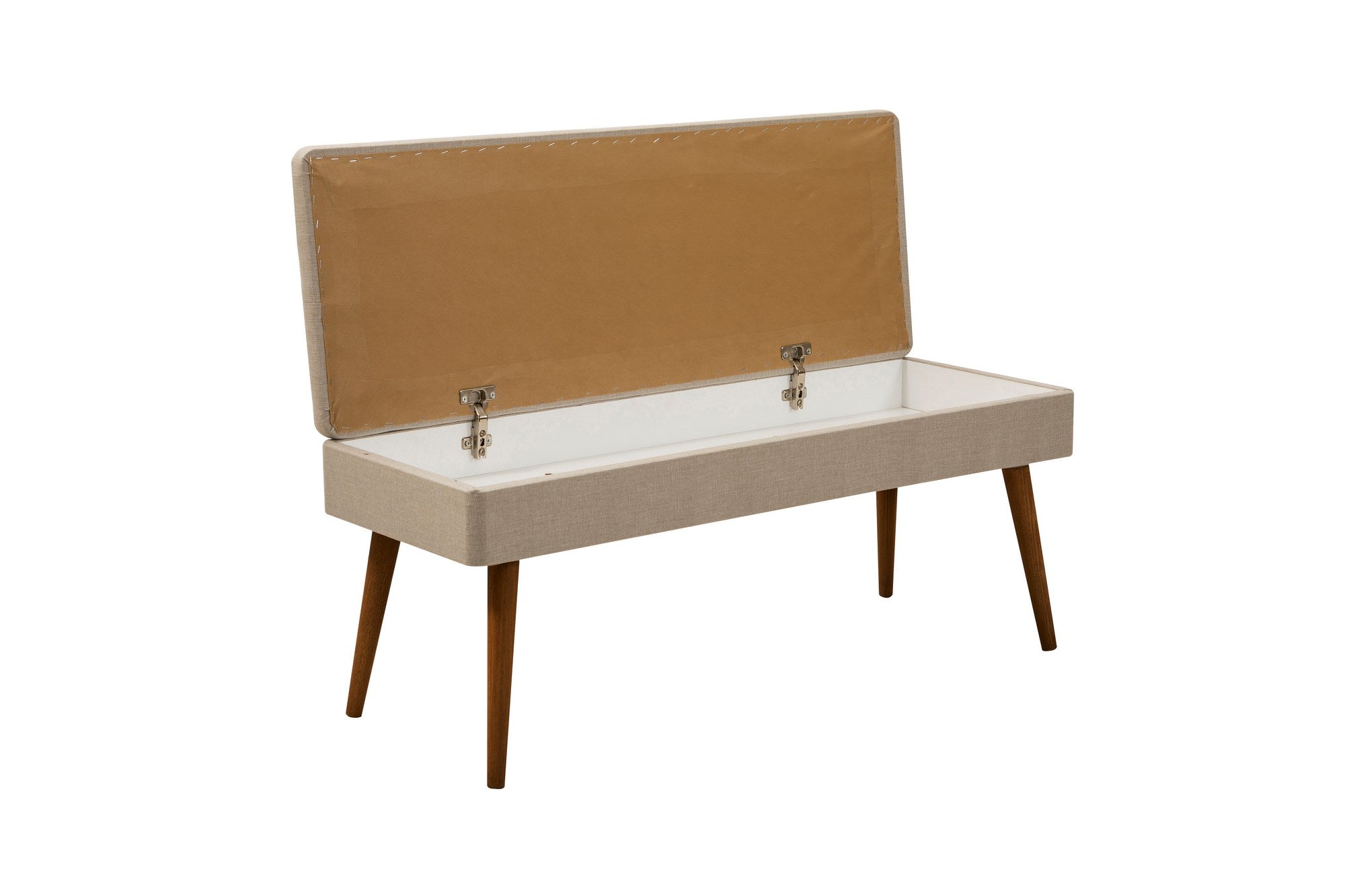 Conjunto de mesa de jantar extensível, cadeiras e Aparador (6 peças)-Vina-Nozes
Creme