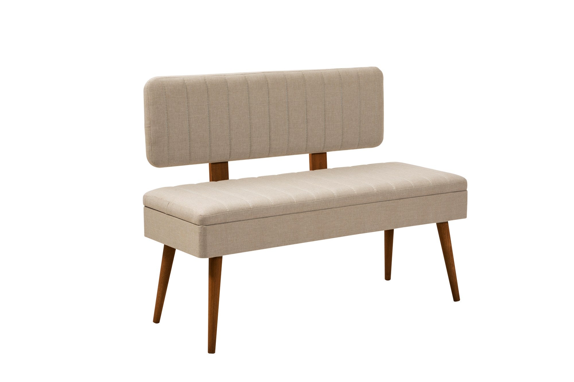 Conjunto de mesa de jantar extensível, cadeiras e Aparador (6 peças)-Vina-Nozes
Creme