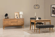 Conjunto de mesa de jantar extensível, cadeiras e Aparador (5 peças)-Vina-Pinheiro Atlântico
Antracite