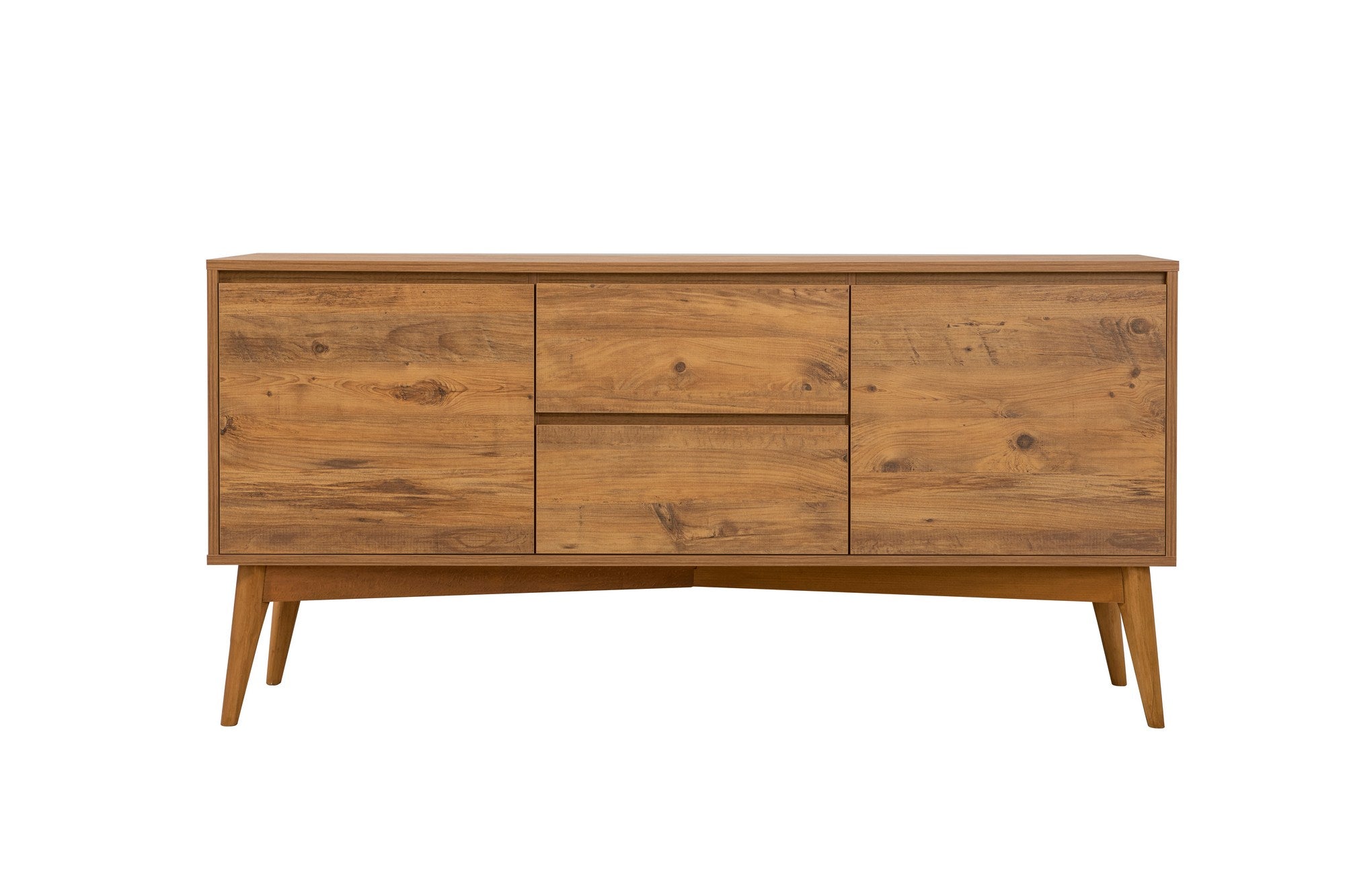 Conjunto de mesa de jantar extensível, cadeiras e Aparador (5 peças)-Vina-Pinheiro Atlântico
Cinza