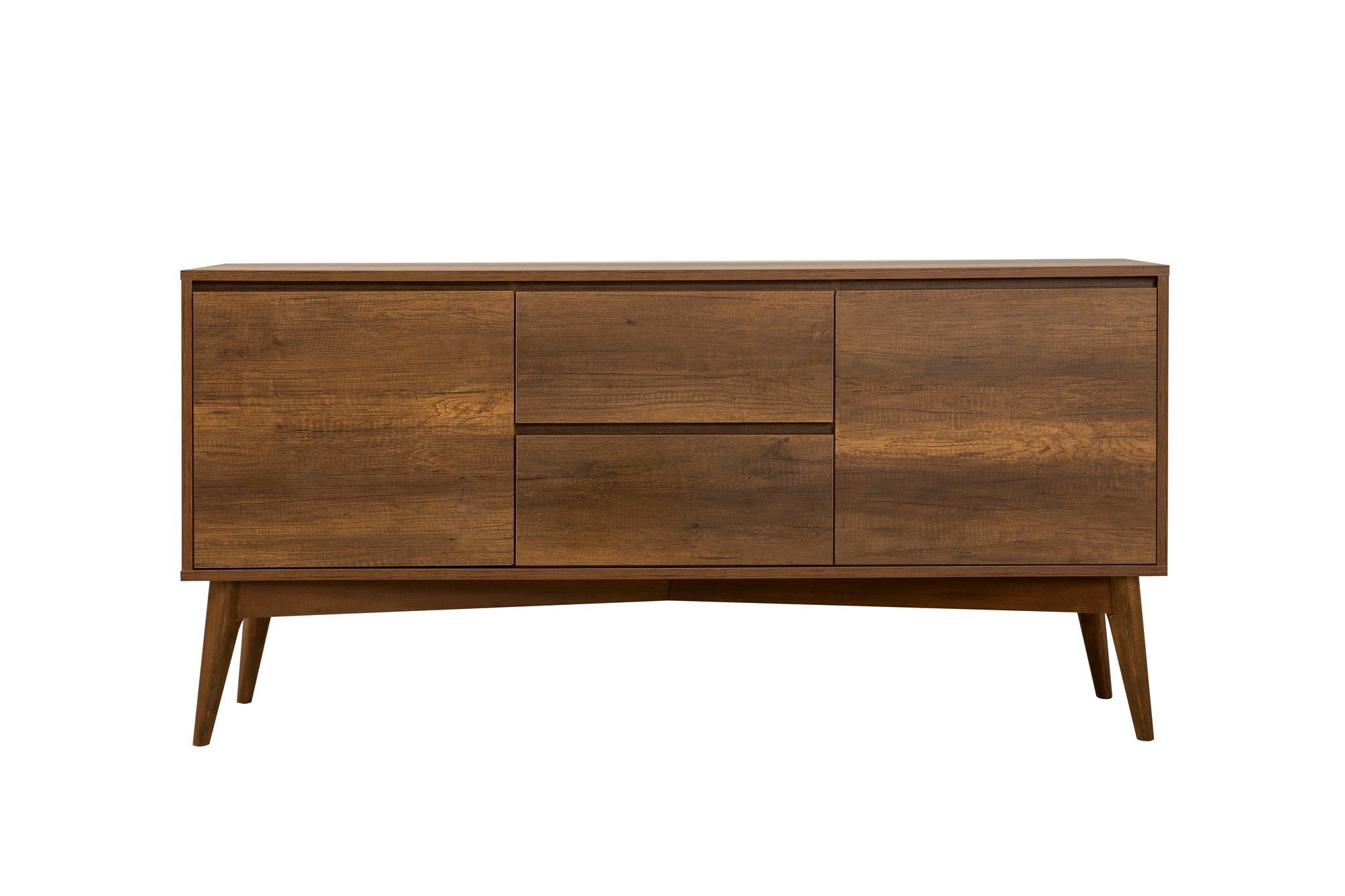 Conjunto de mesa de jantar extensível, cadeiras e Aparador (7 peças)-Vina-Nogueira
Cinza