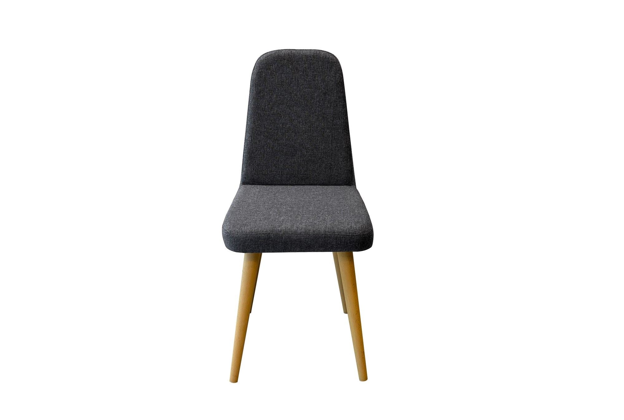 Conjunto de mesa de jantar extensível e cadeiras (5 peças)-Vina-Carvalho
Antracite