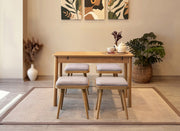 Conjunto de mesa de jantar extensível e cadeiras (5 peças)-Vina-Carvalho
Cinza Soho