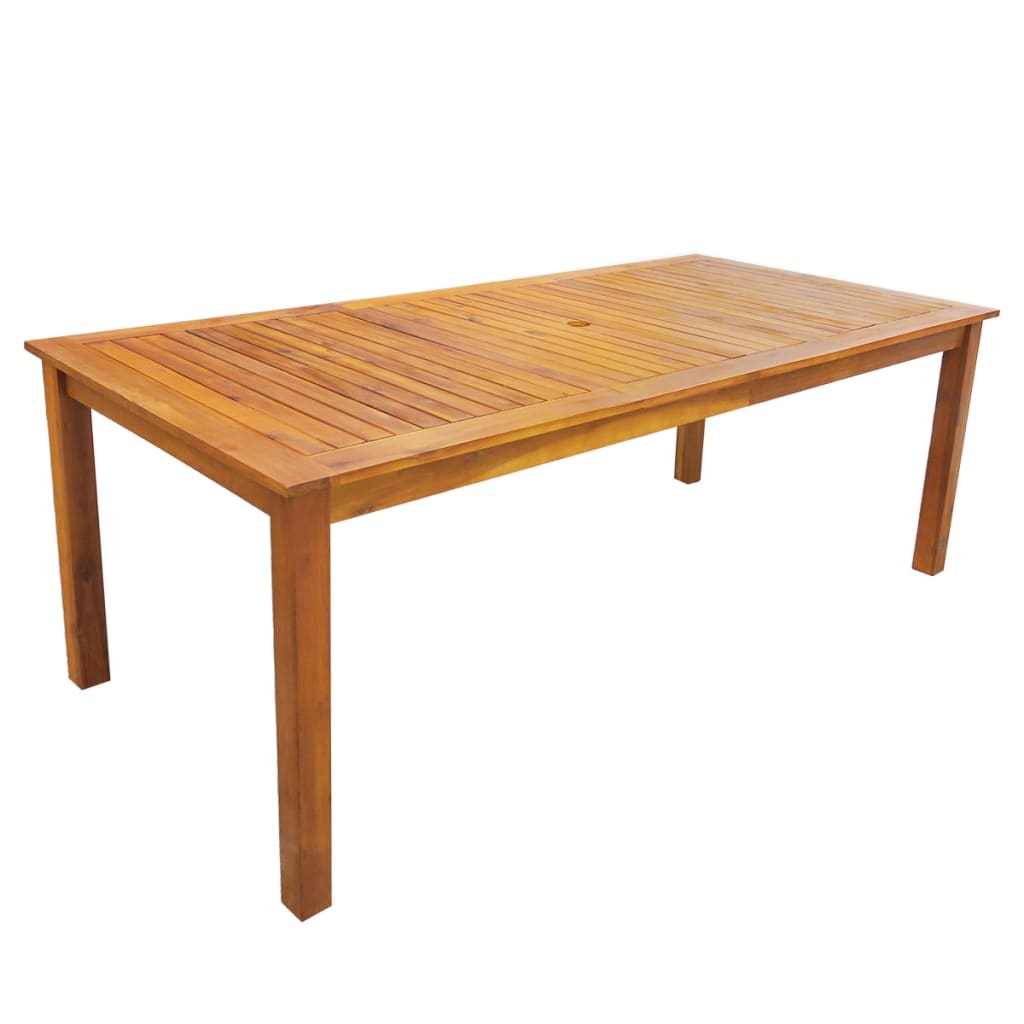 7 pcs conjunto de jantar de exterior madeira acácia maciça