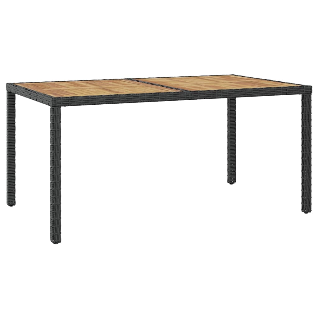 7 pcs conjunto jantar exterior com almofadões vime PE