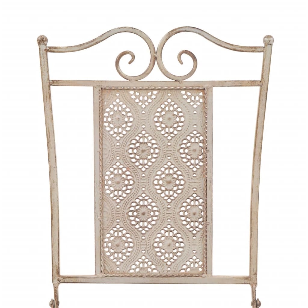 3 pcs conjunto bistrô em aço branco