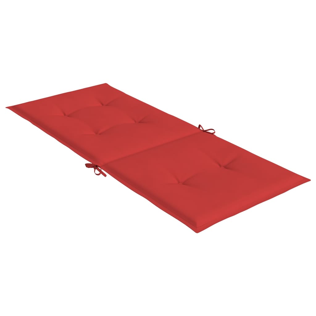 Almofadões para cadeiras altas de jardim 2 pcs tecido vermelho