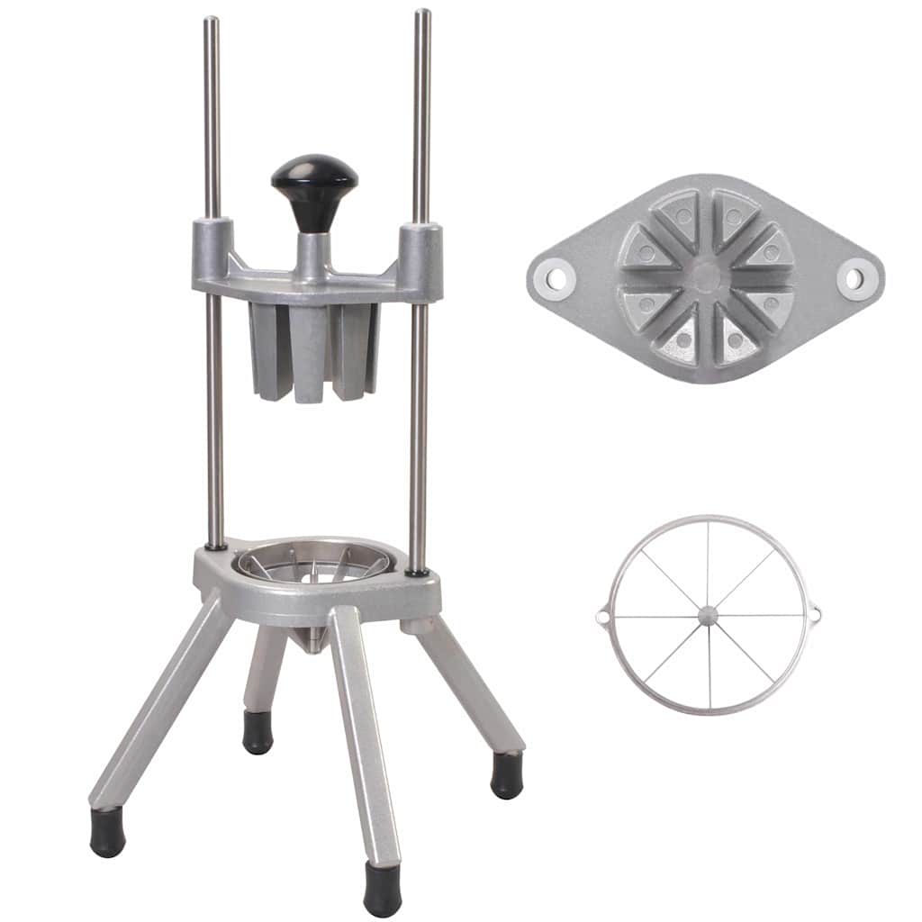 Cortador de Frutas Prateado 20 x 20 x 48 cm Alumínio Fundido