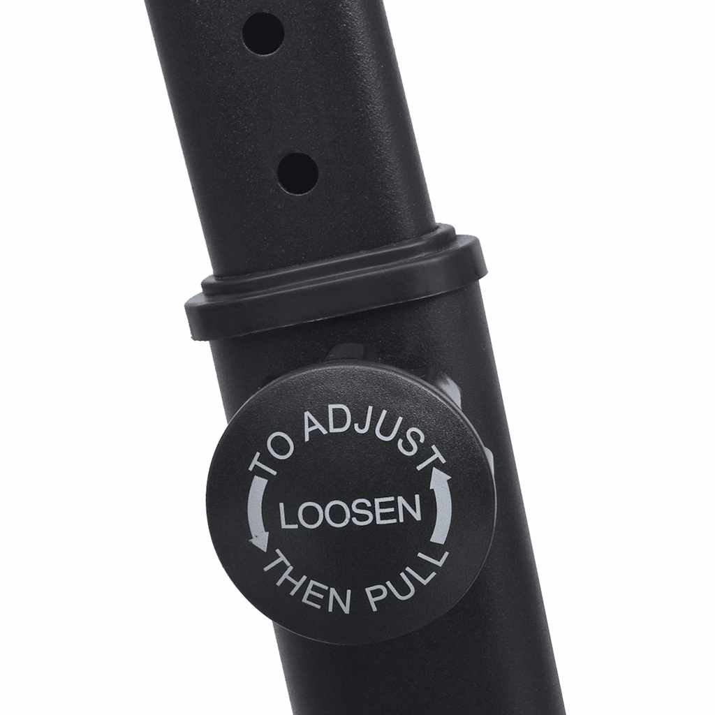 Bicicleta de treino c/ sensores de pulso preto e vermelho