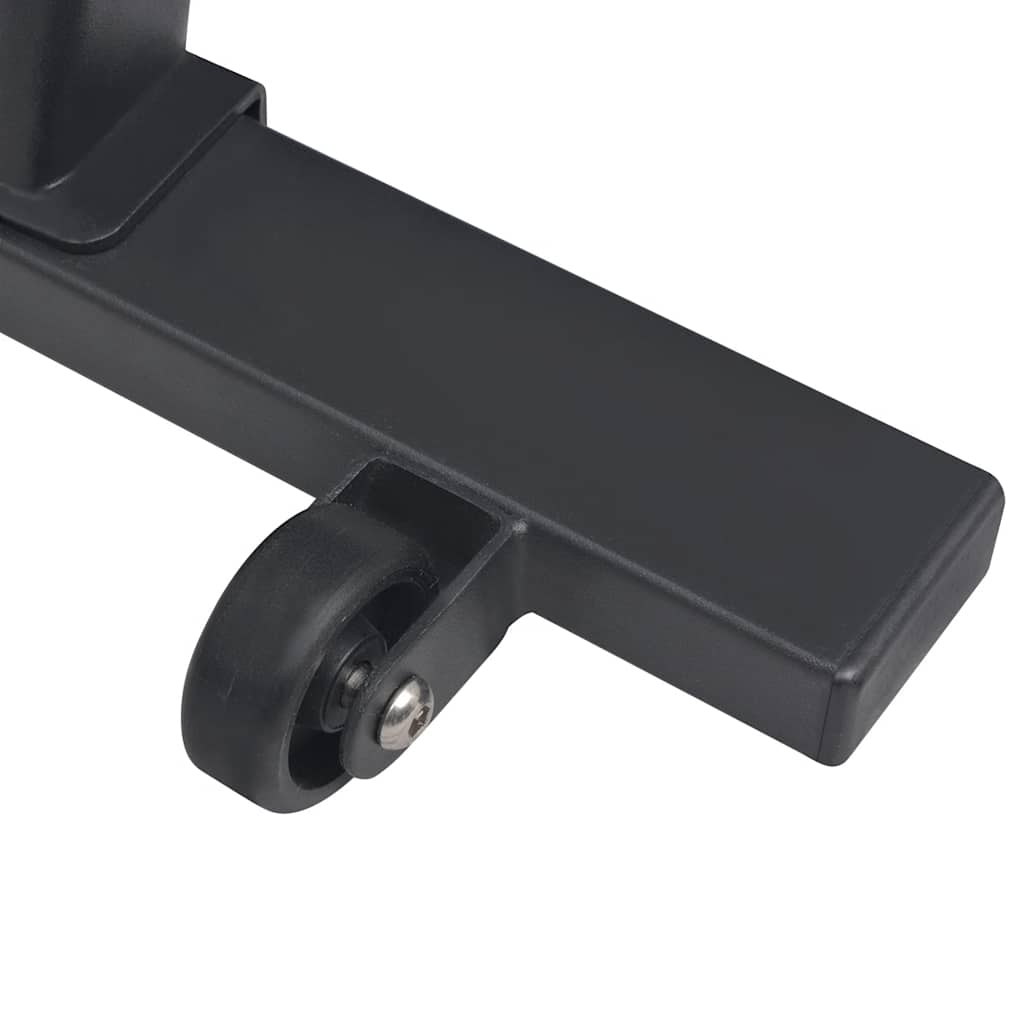 Bicicleta de treino c/ sensores de pulso preto e vermelho