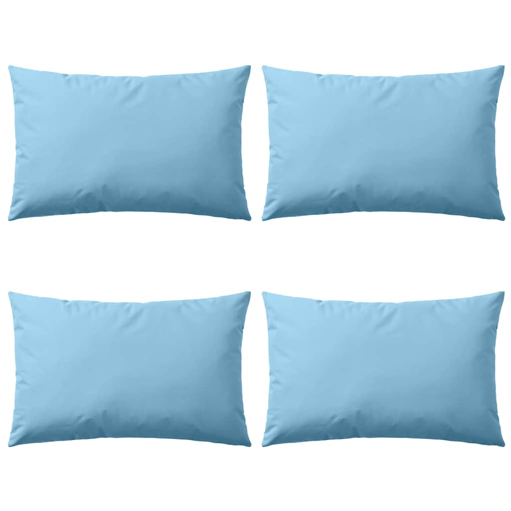 Almofadas para exterior 4 pcs 60x40 cm azul claro