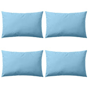 Almofadas para exterior 4 pcs 60x40 cm azul claro