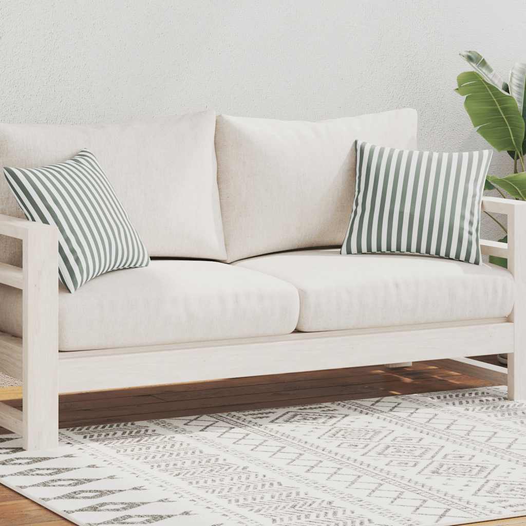 Almofadas para exterior 2 pcs 60x40 cm riscas azul-marinho