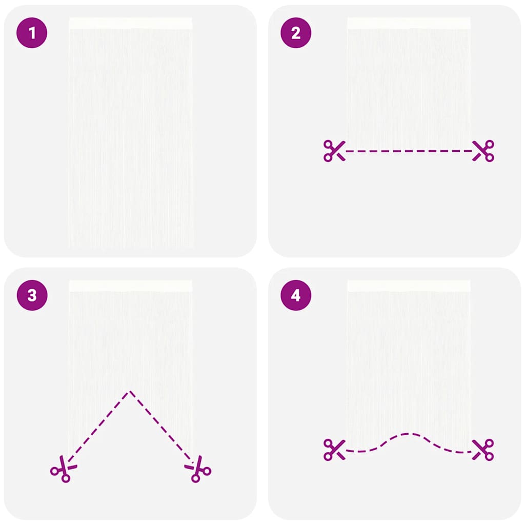 Cortinas de fios 2 pcs 100x250 cm azul