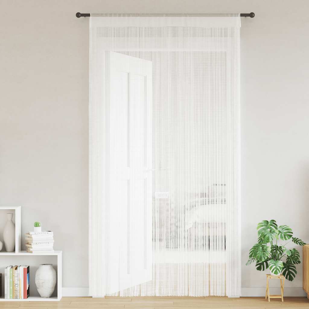 Cortinas de fios 2 pcs 100x250 cm azul